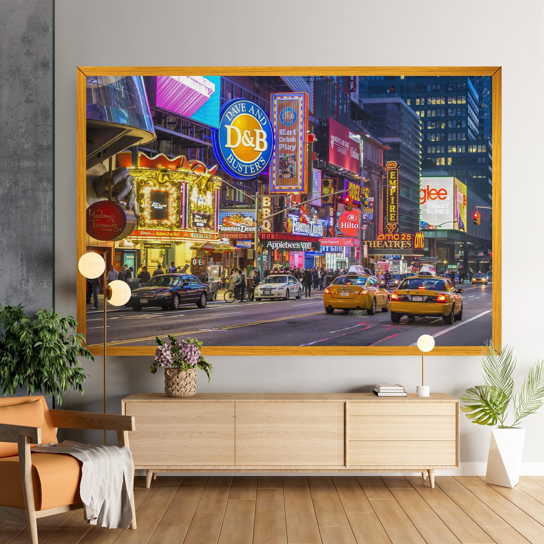 Картина на платно New York Lights mockup 9