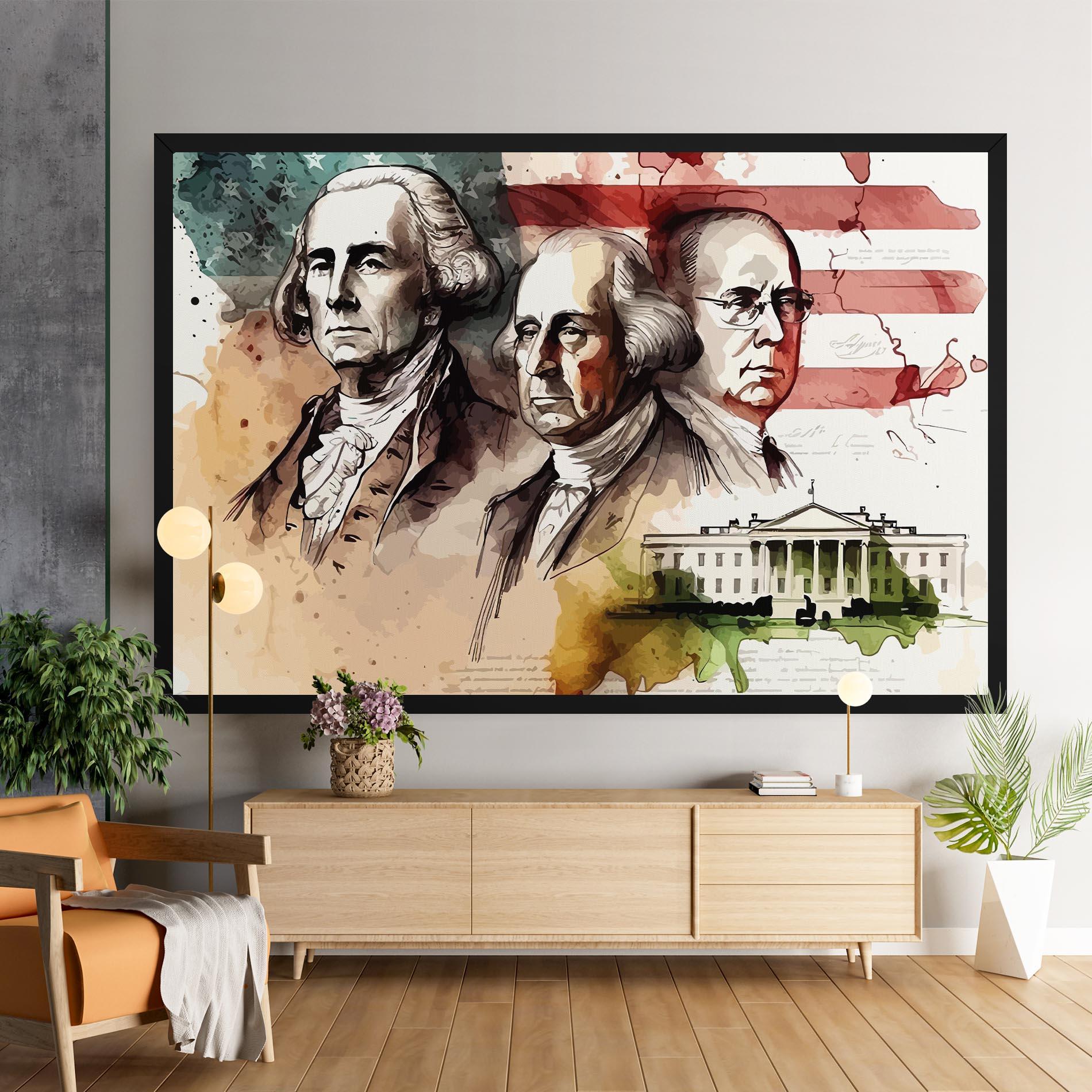 Картина на платно American Art Flag mockup 9