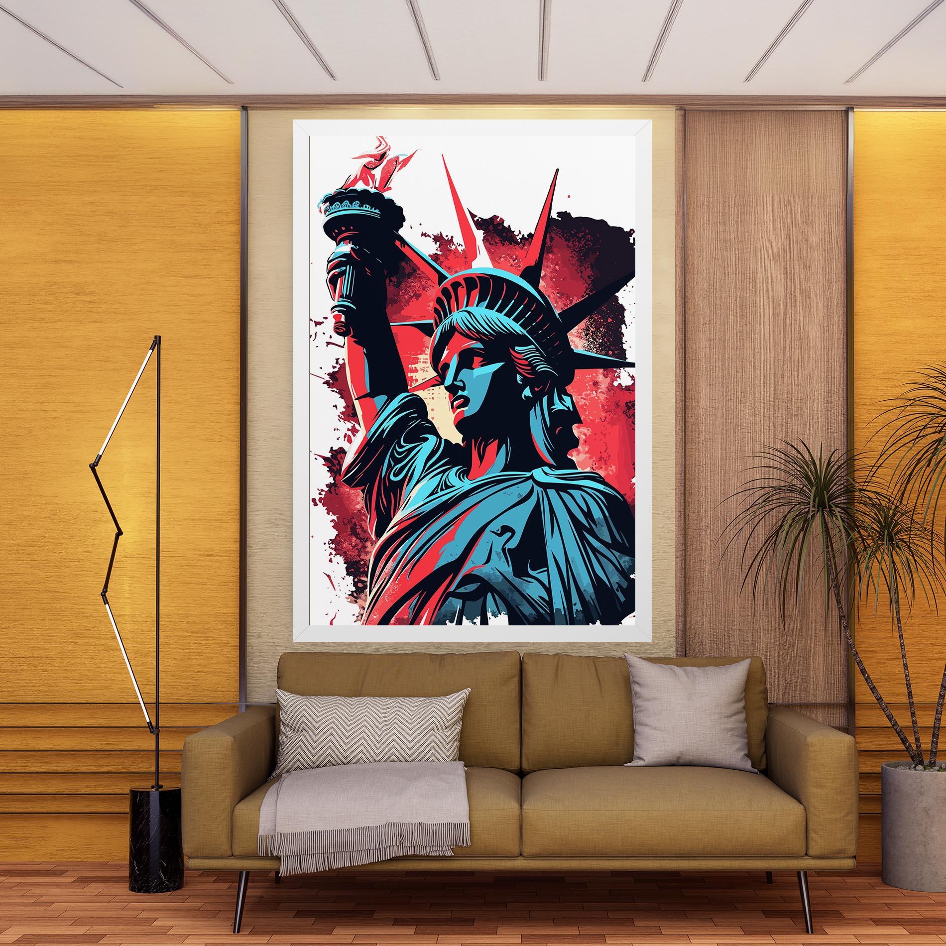 Картина на платно Liberty Statue Art mockup 9