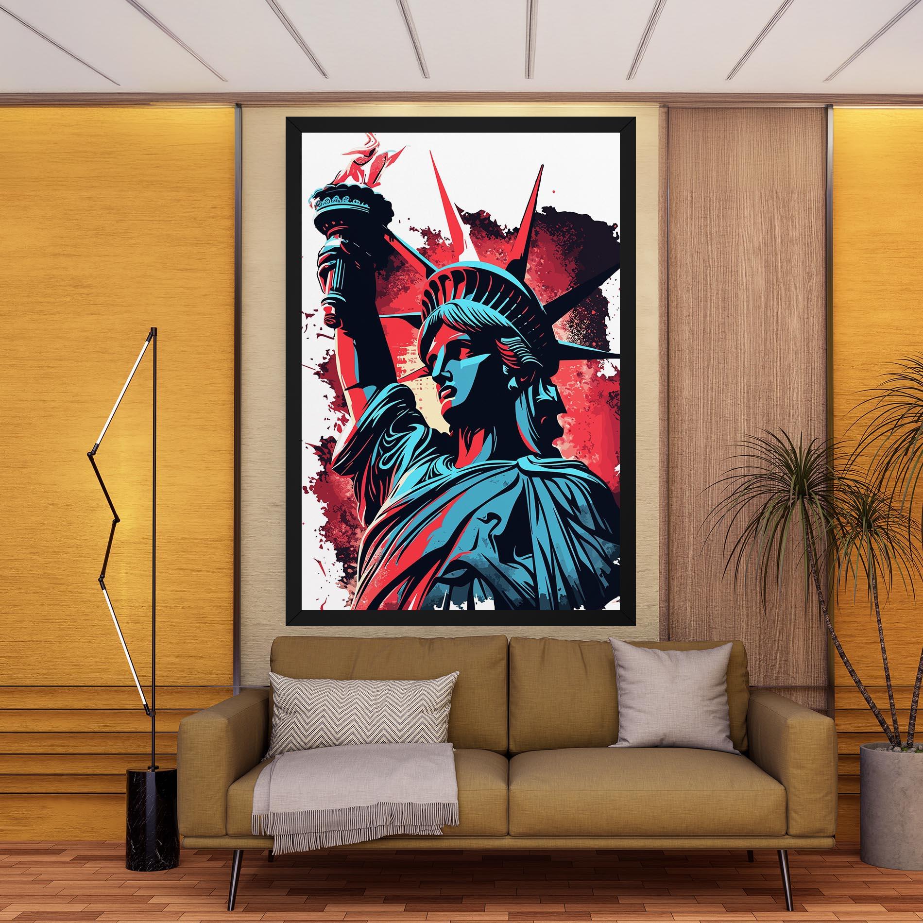 Картина на платно Liberty Statue Art mockup 9