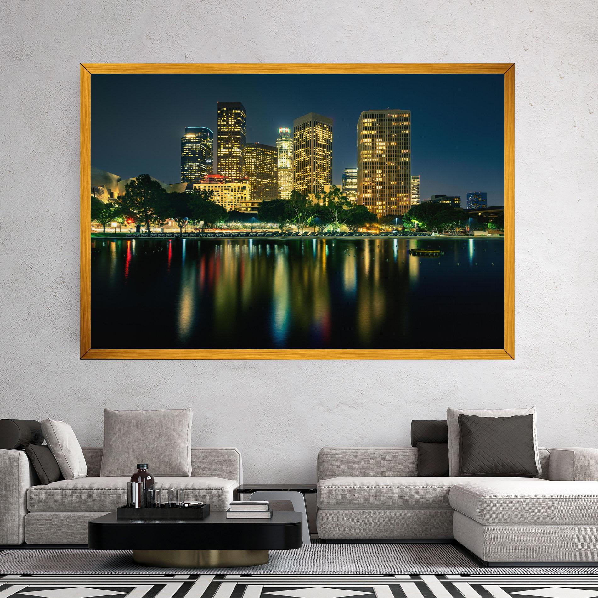 Картина на платно Los Angeles Night mockup 2