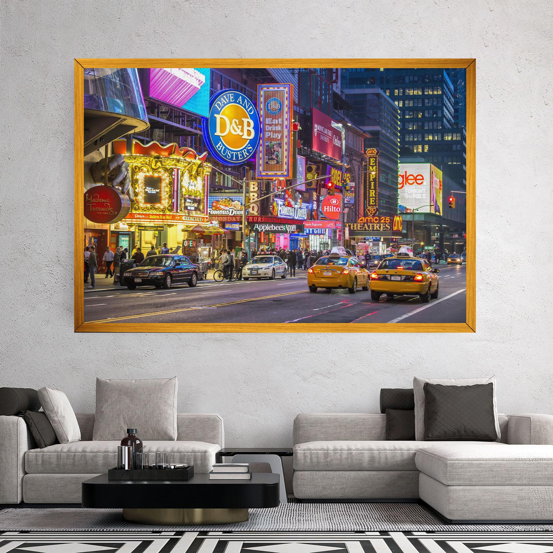 Картина на платно New York Lights mockup 2