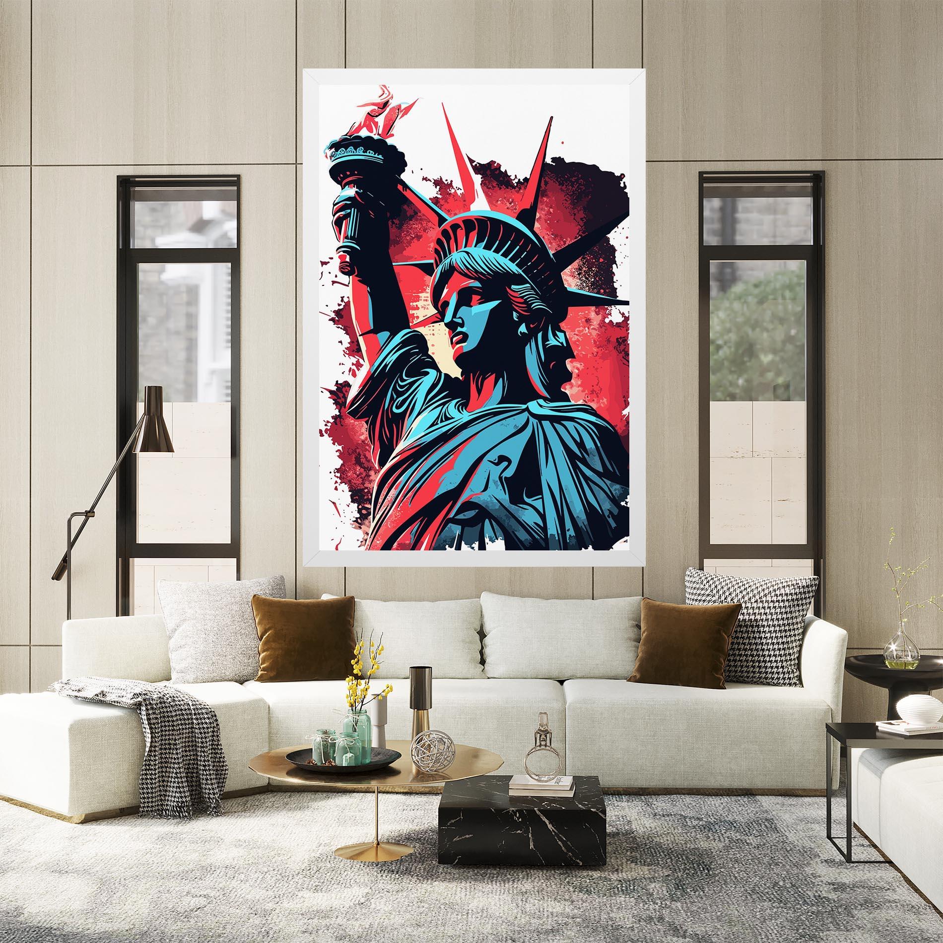 Картина на платно Liberty Statue Art mockup 2
