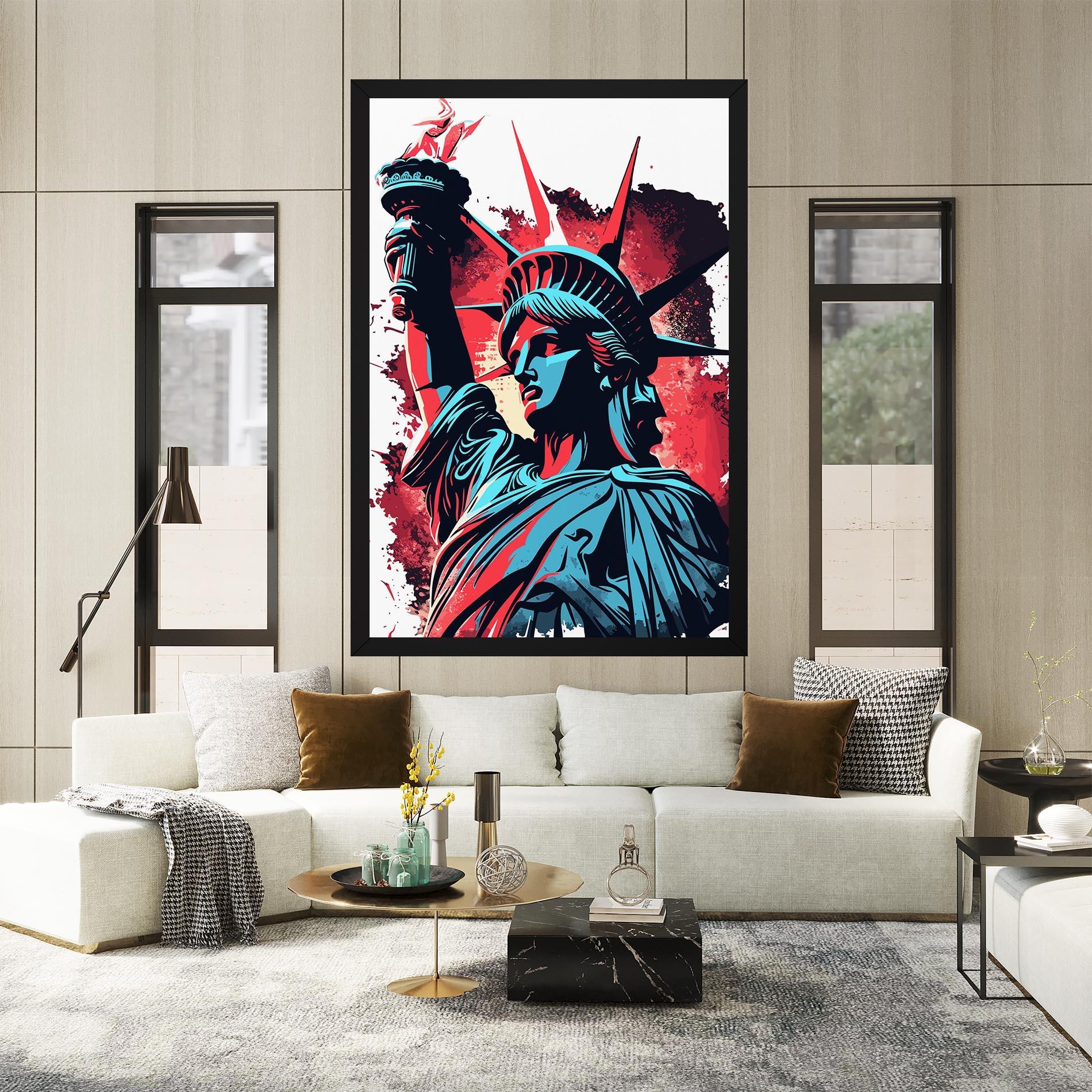 Картина на платно Liberty Statue Art mockup 2