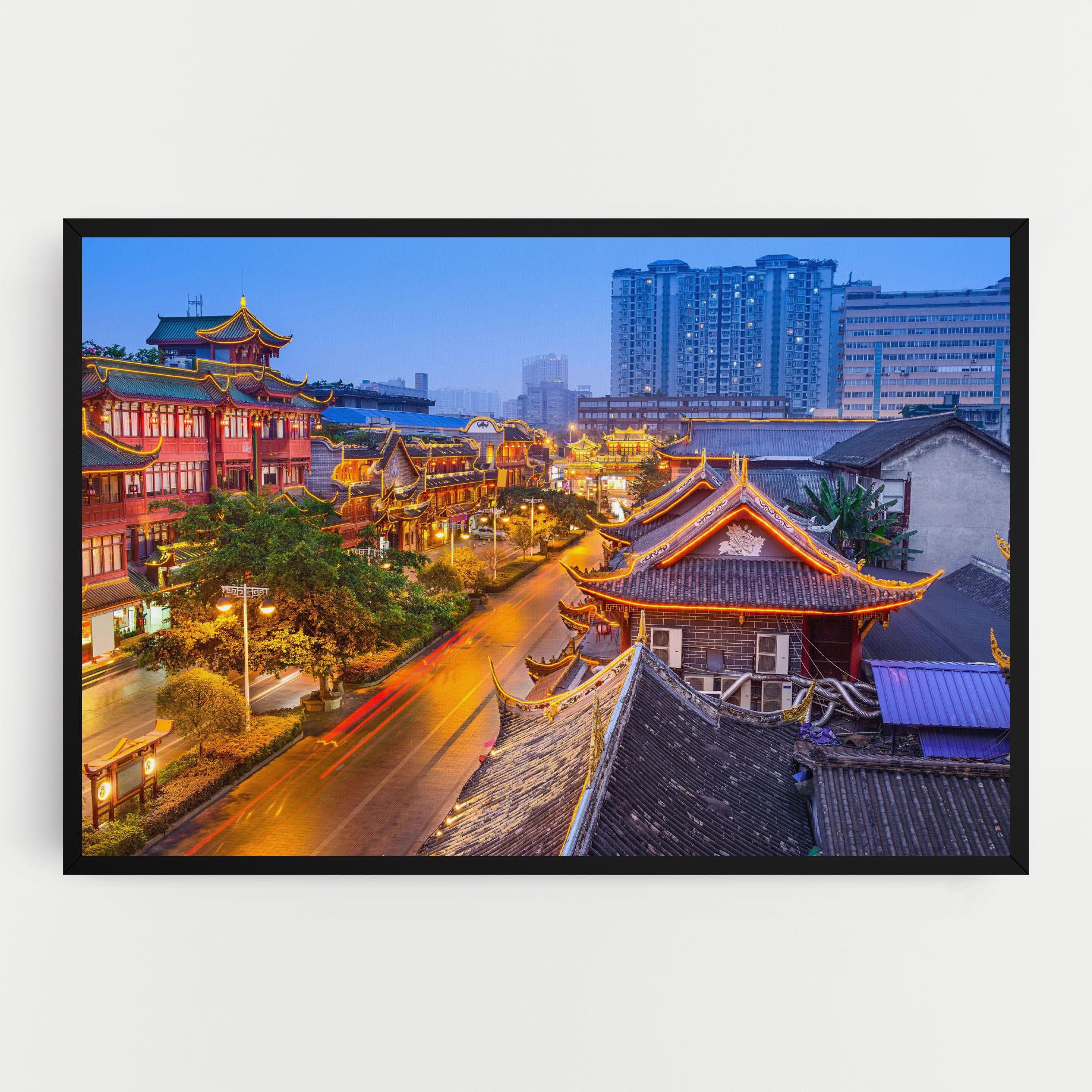 Картина на платно Chengdu China mockup 0