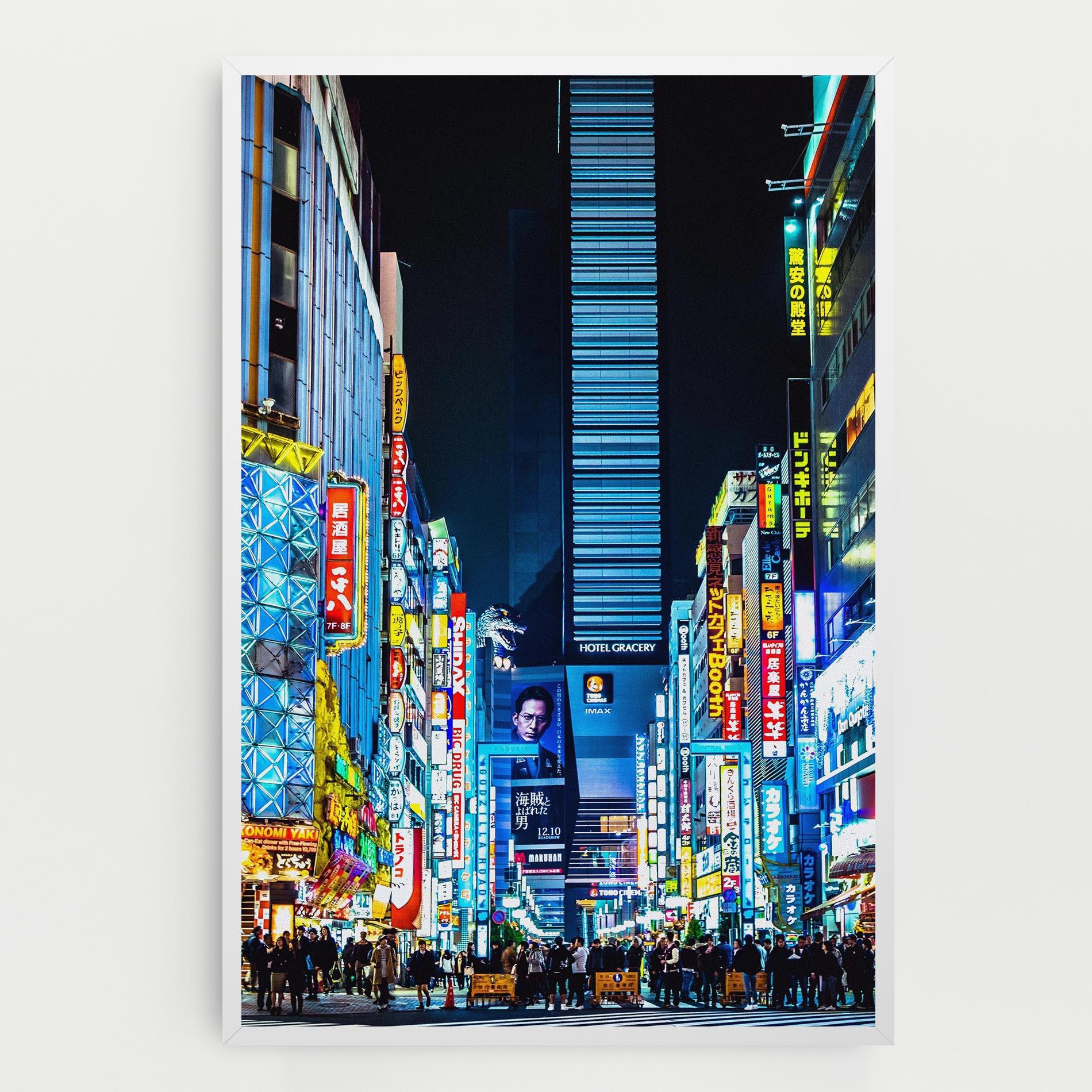 Картина на платно Colorful City Lights mockup 0