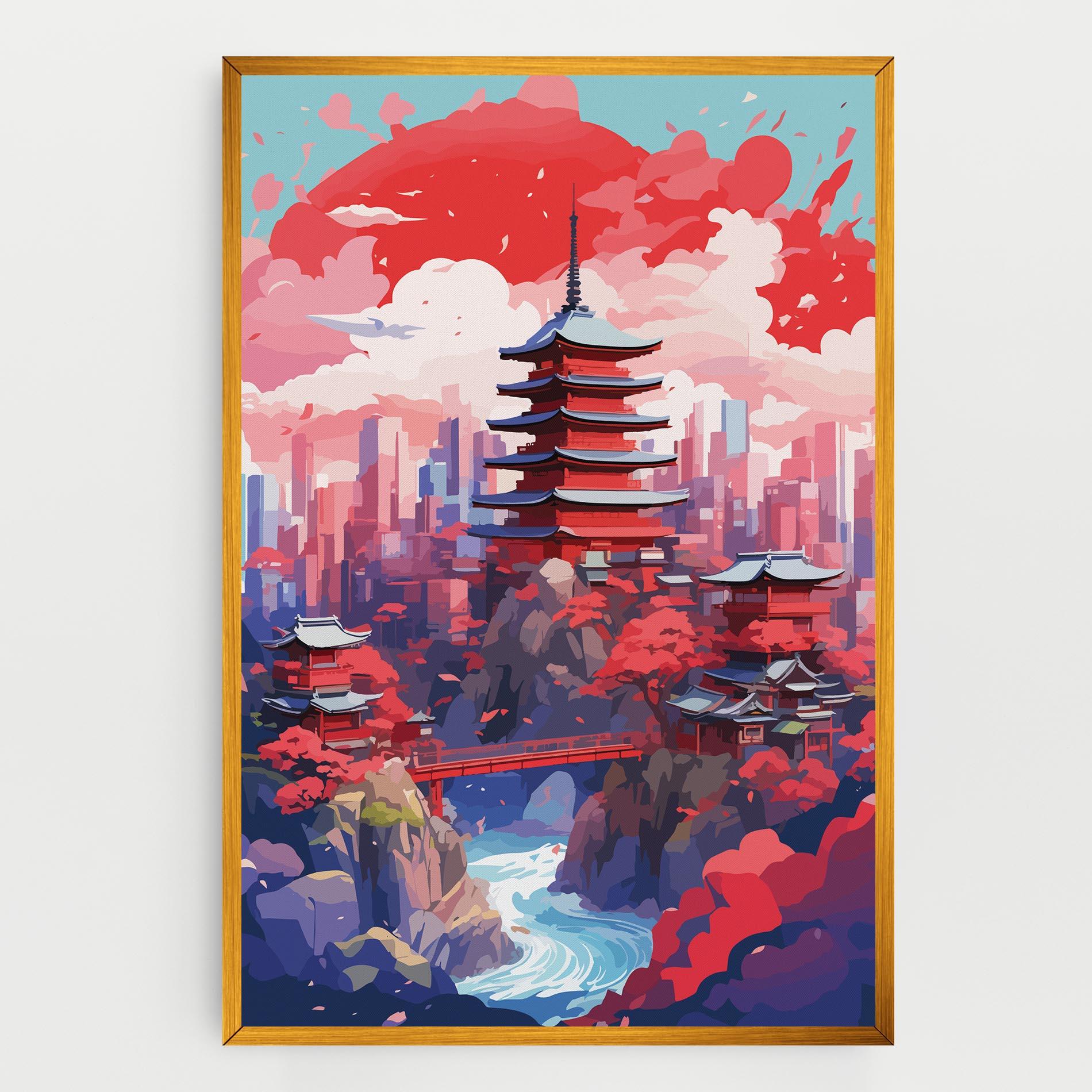 Картина на платно City Style Art mockup 0