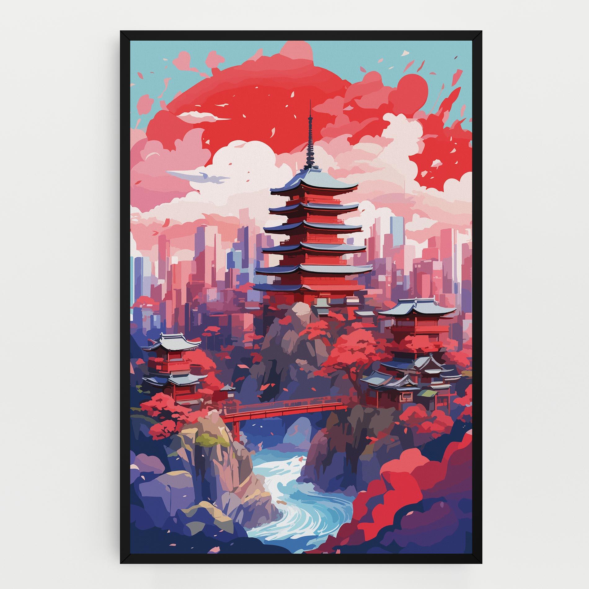 Картина на платно City Style Art mockup 0