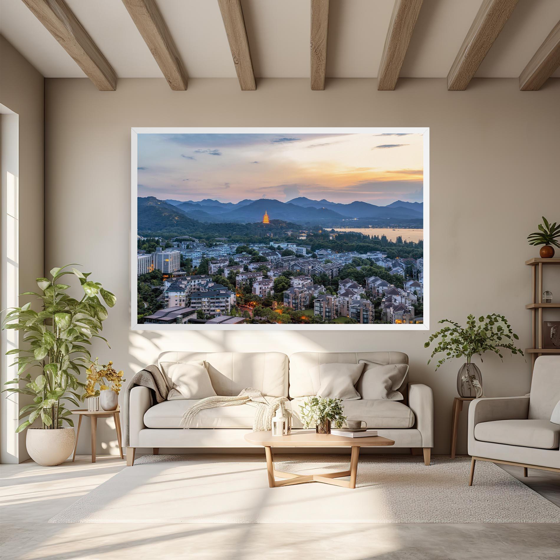 Картина на платно Hangzhou China mockup 6