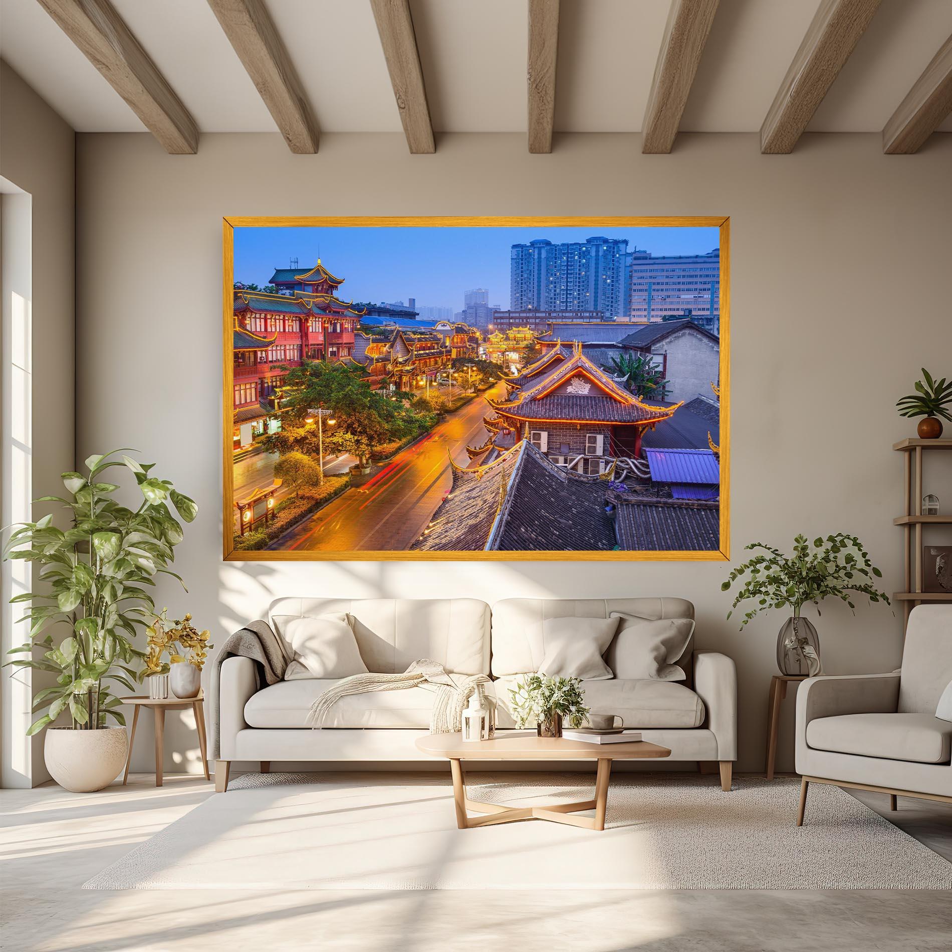 Картина на платно Chengdu China mockup 6