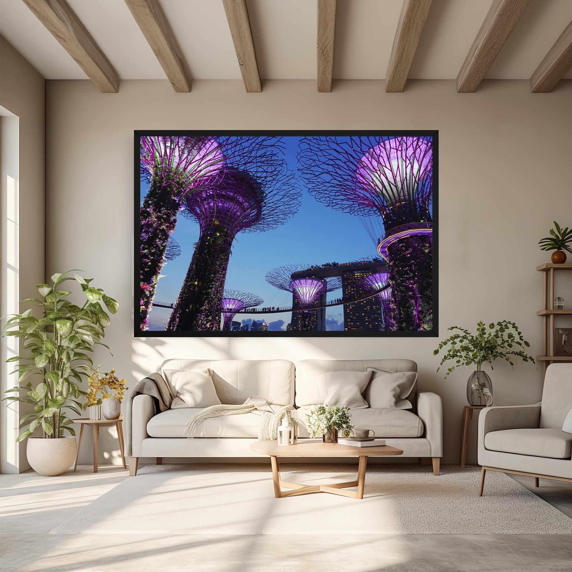 Картина на платно Gardens By The Bay mockup 6