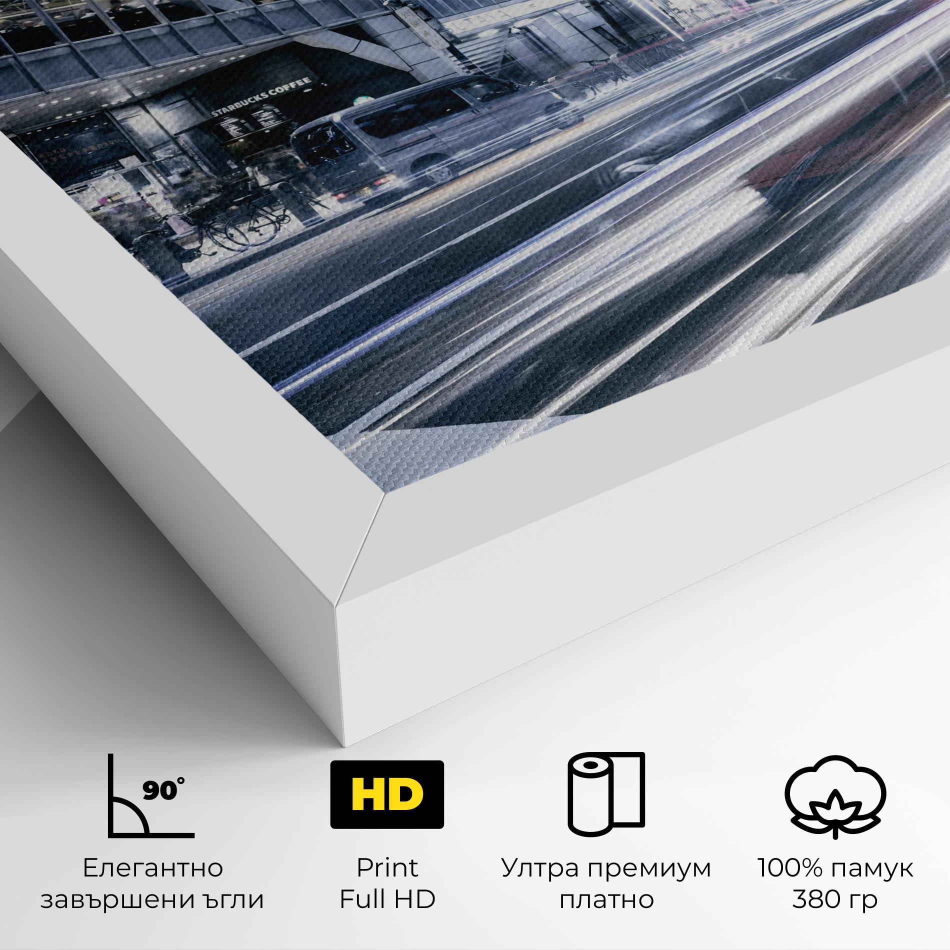 Картина на платно Road Traffic mockup 4