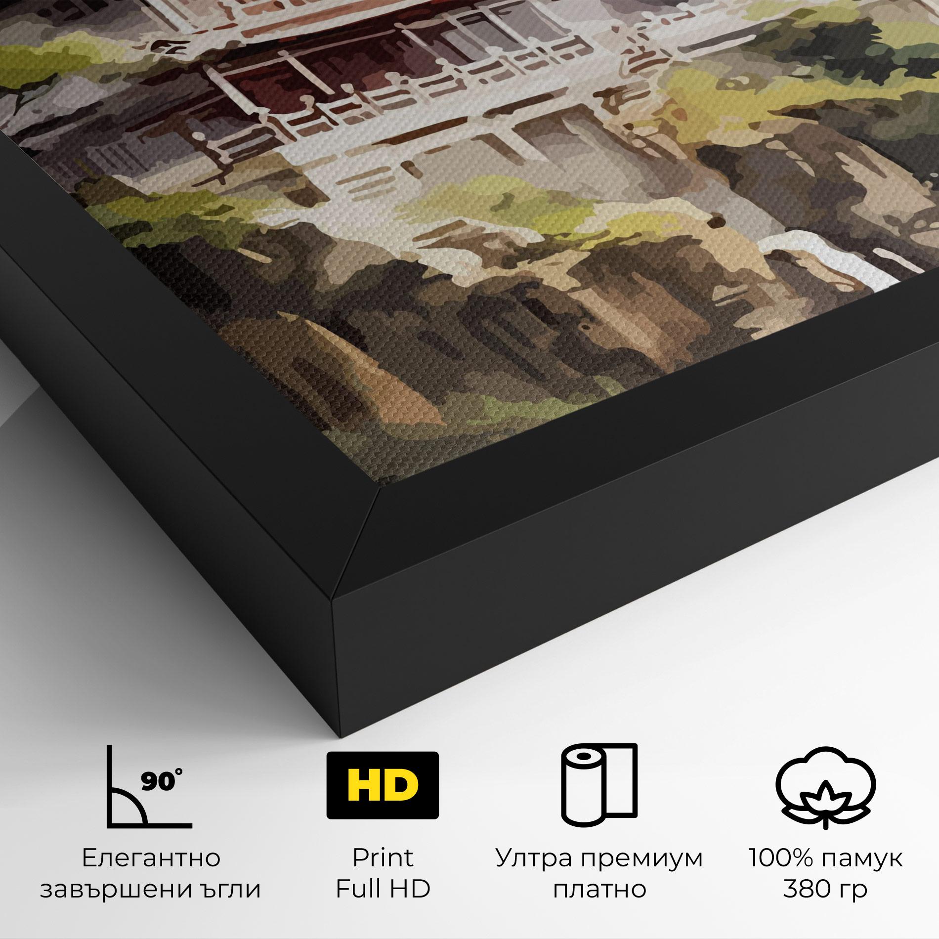 Картина на платно Temple Painting mockup 4