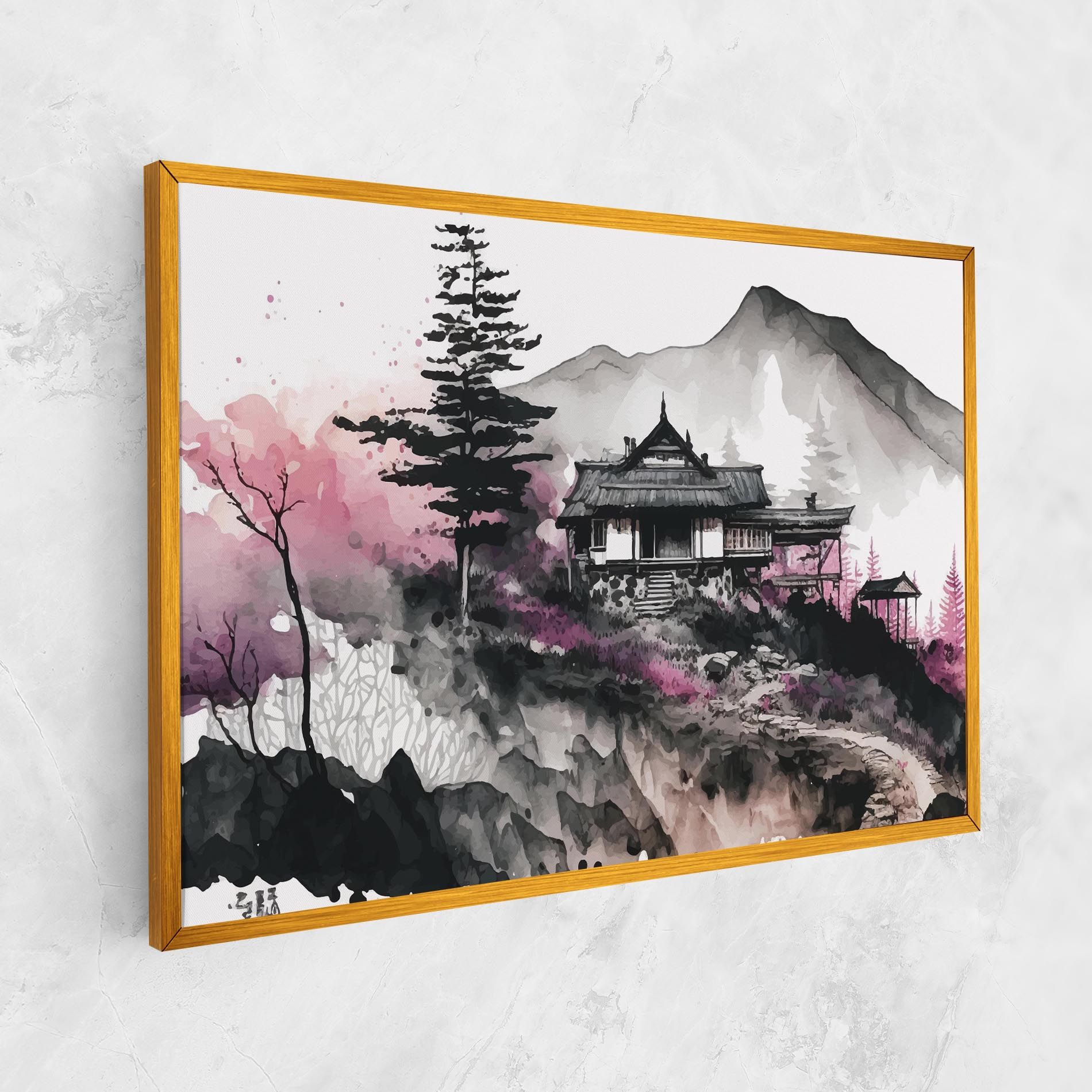 Japanese Temple Art mockup 1
