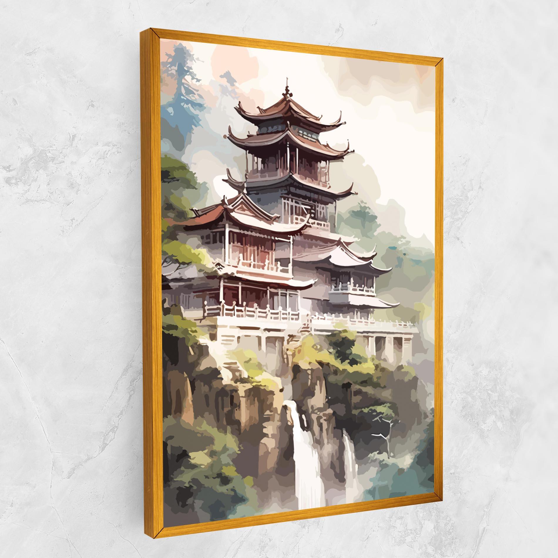 Картина на платно Temple Painting mockup 1
