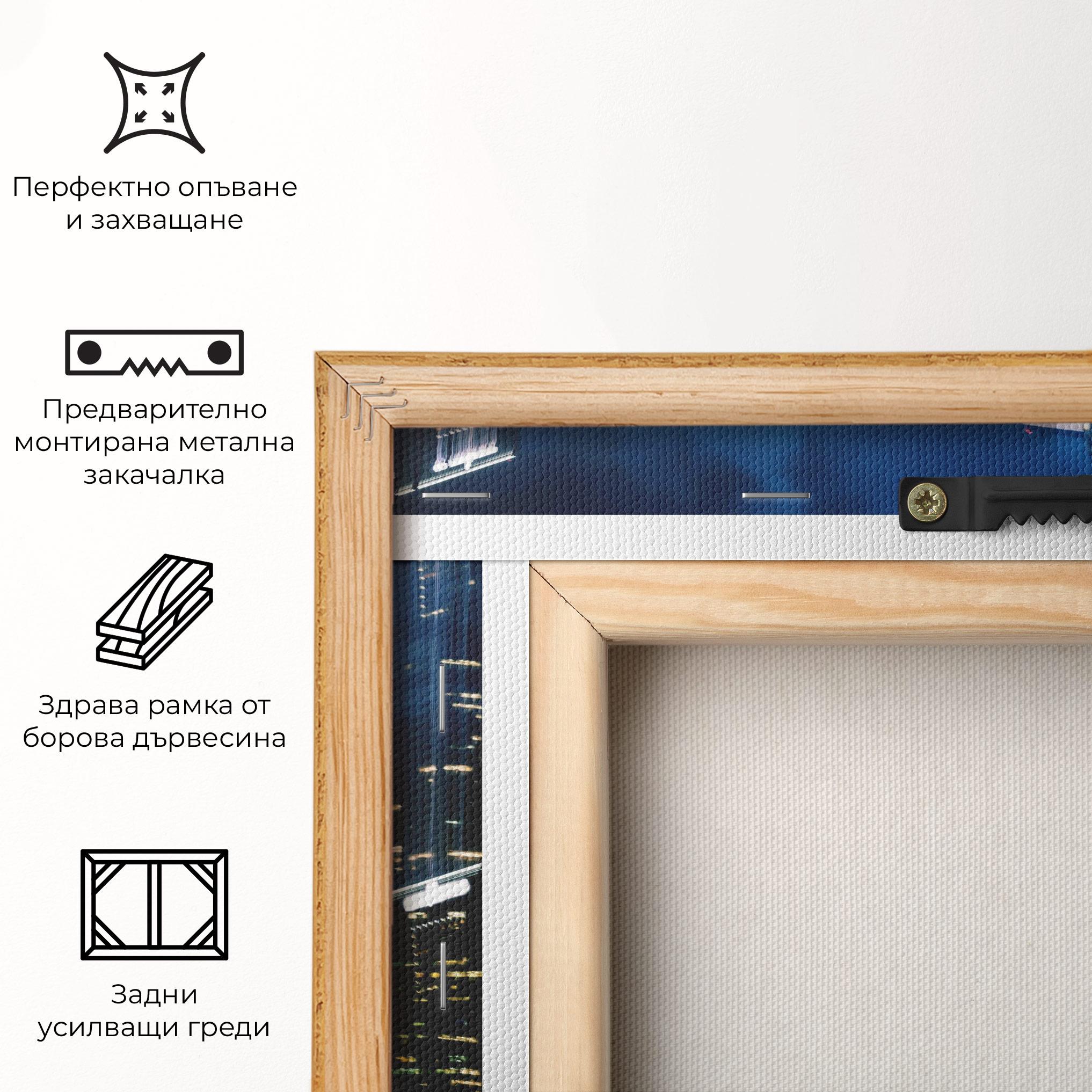 Картина на платно Singapore Night mockup 5