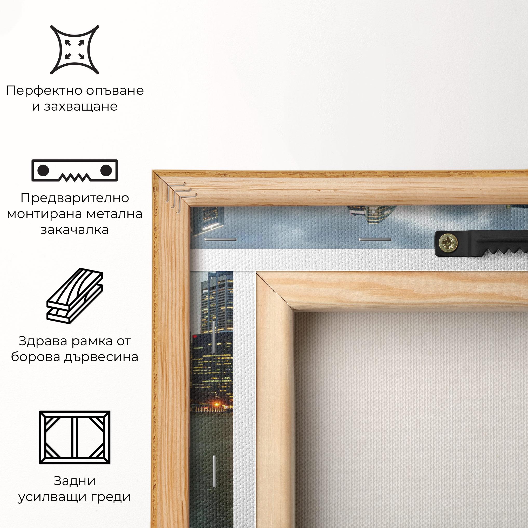 Картина на платно Singapore Skyline mockup 5