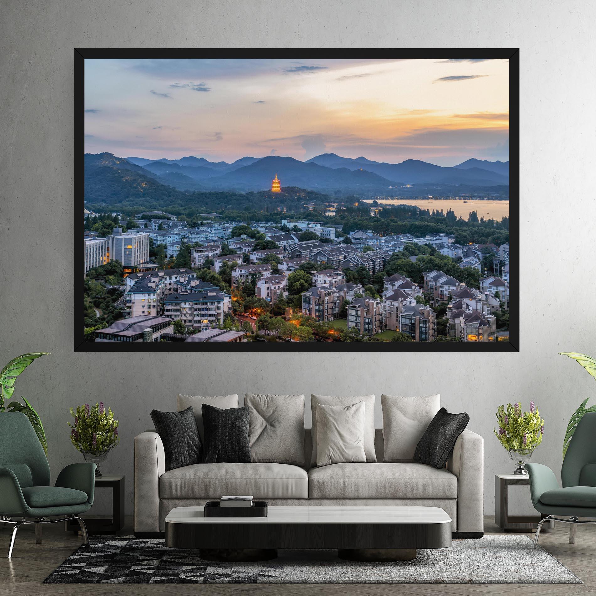 Картина на платно Hangzhou China mockup 7