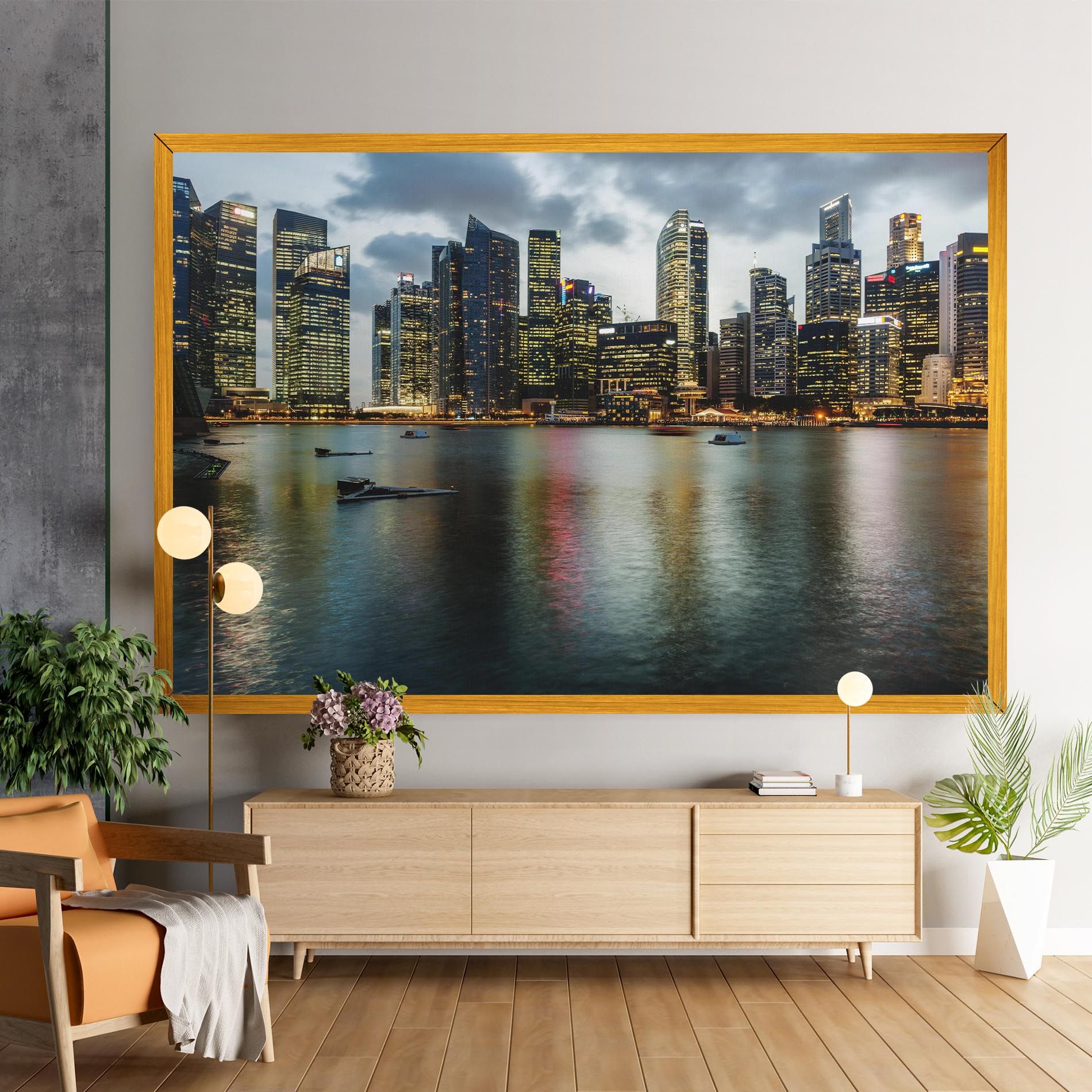 Singapore Skyline mockup 9
