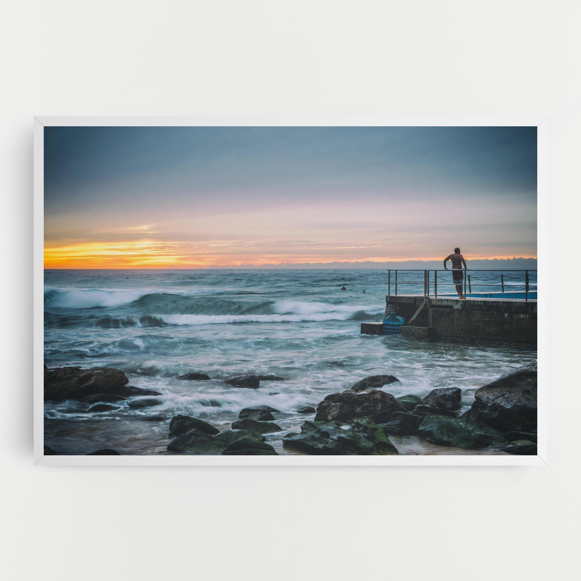 Картина на платно Bondi Beach Sunset mockup 0