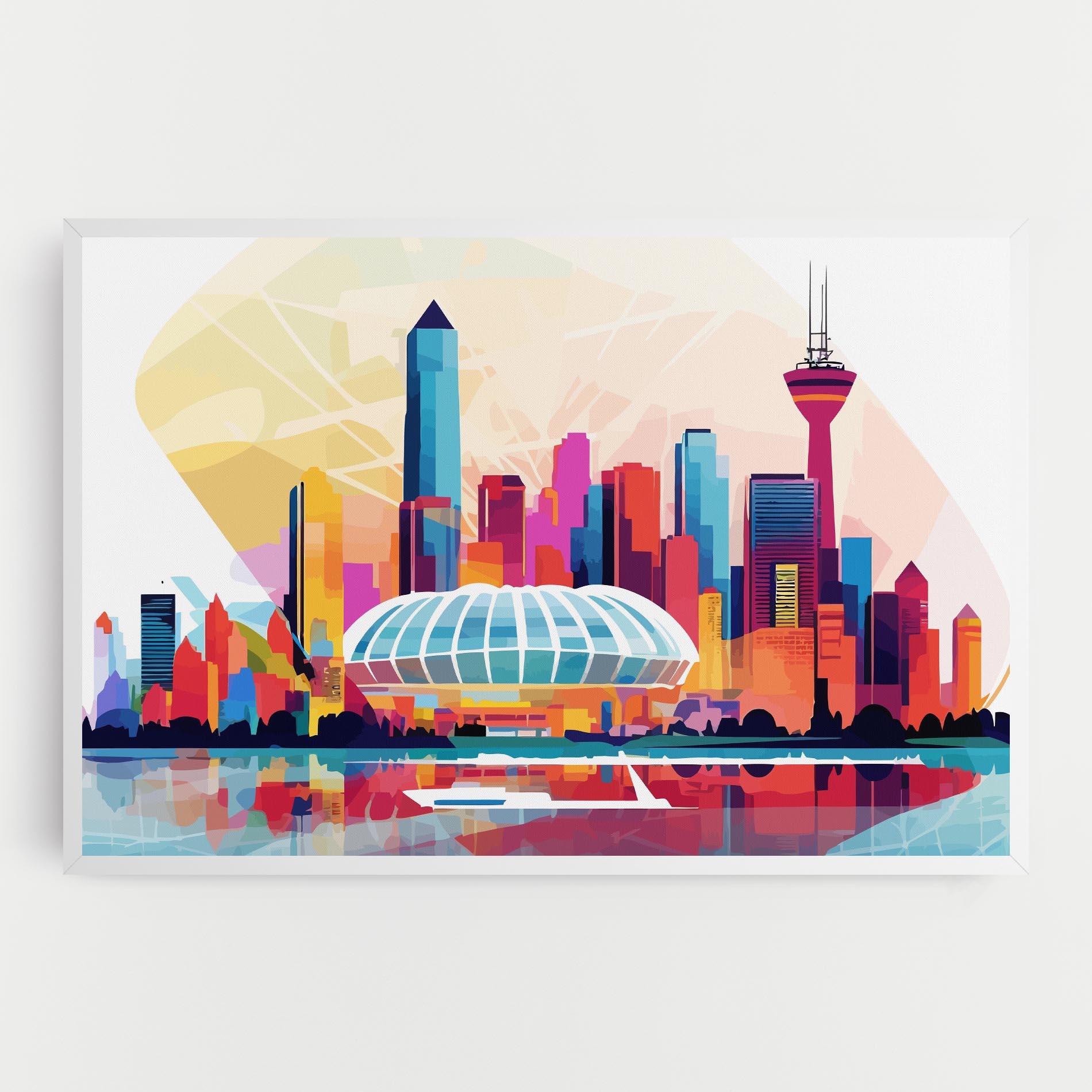 Картина на платно Olympic Stadium Color mockup 0