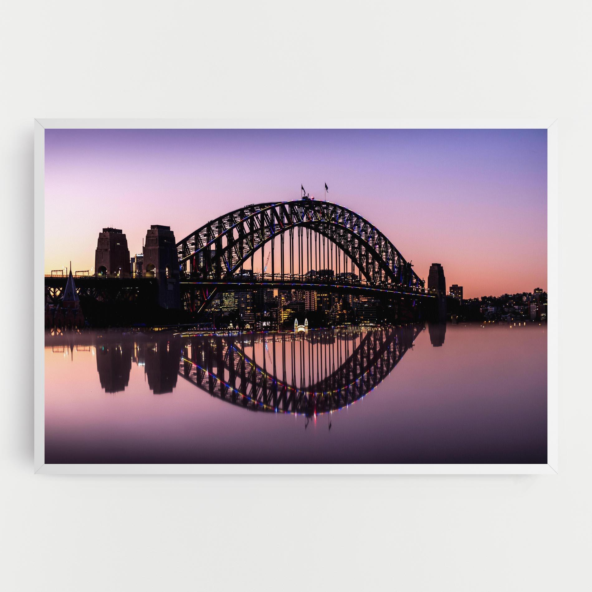 Картина на платно Purple Night Sydney mockup 0