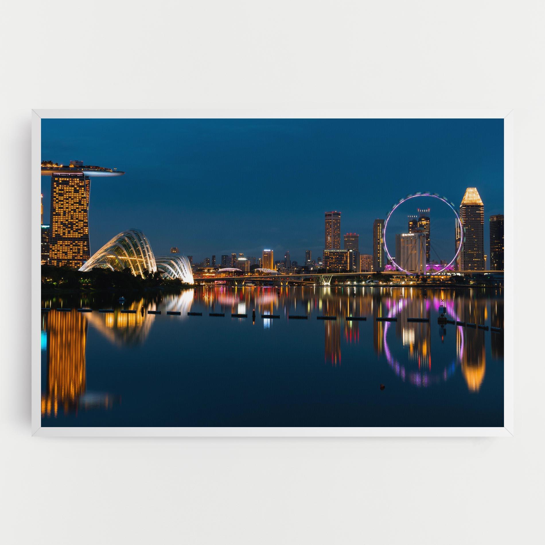 Картина на платно Singapore City Skyline mockup 0