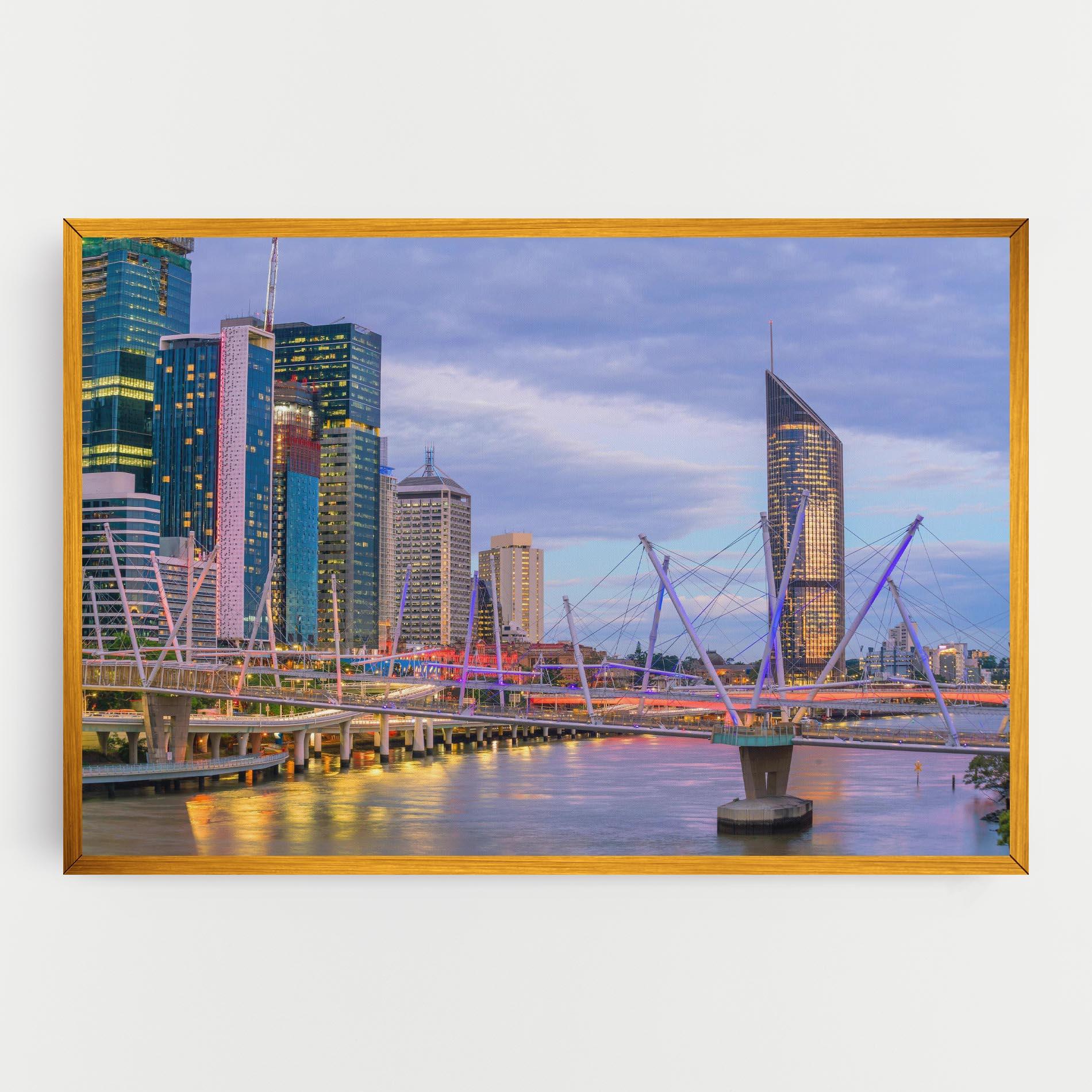Картина на платно Brisbane River Australia mockup 0