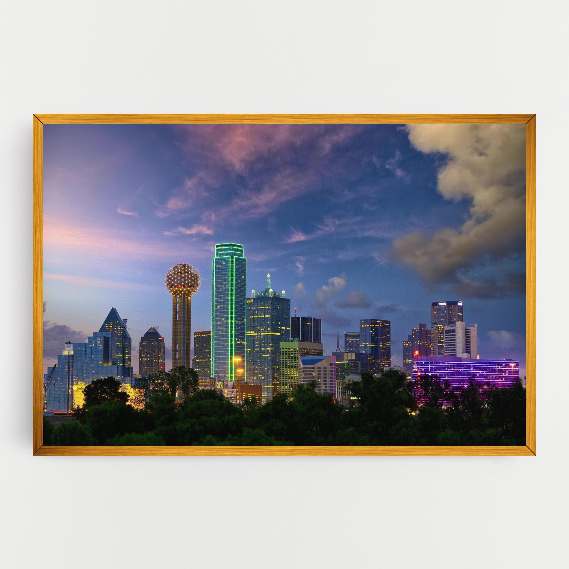 Картина на платно Dallas Dusk mockup 0