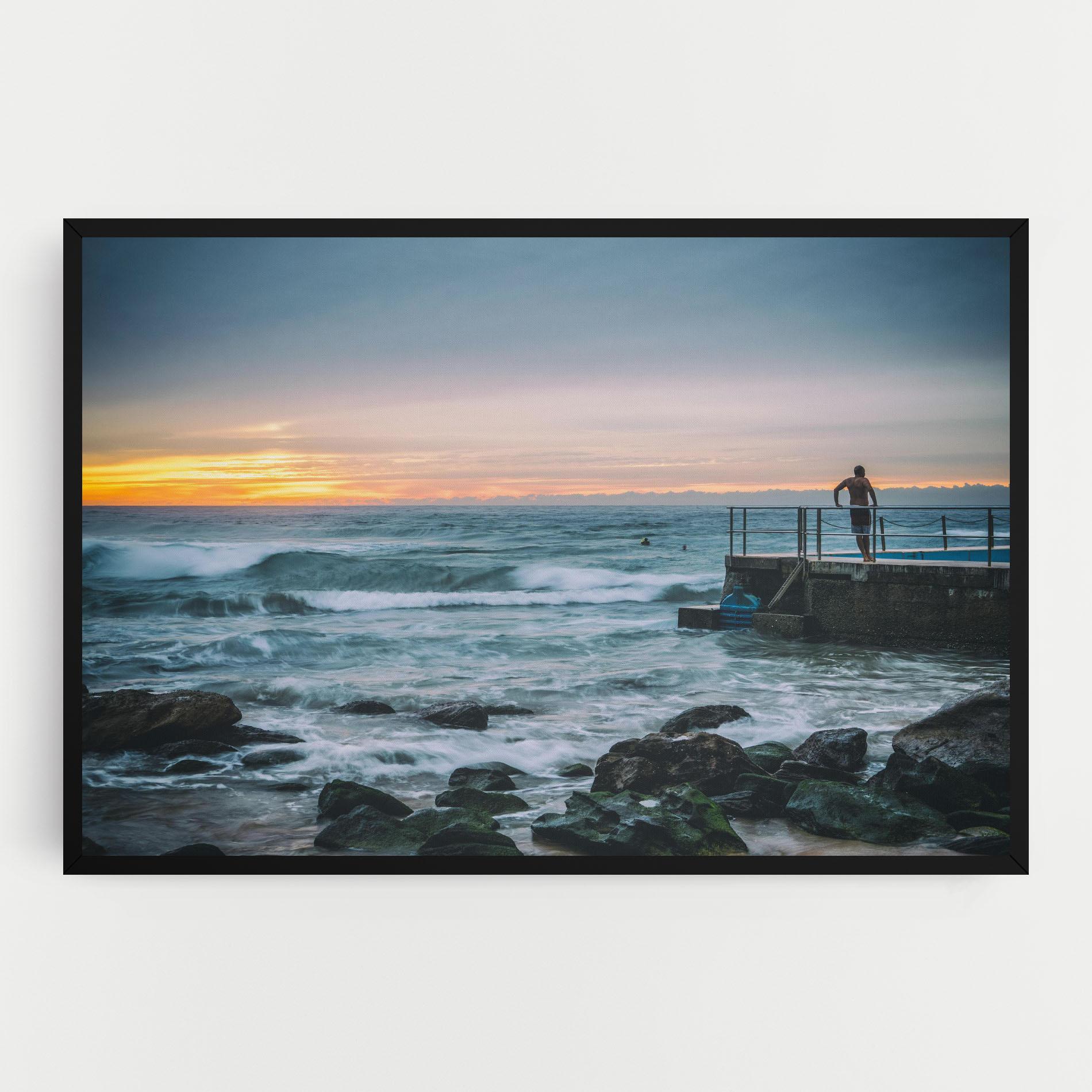 Картина на платно Bondi Beach Sunset mockup 0