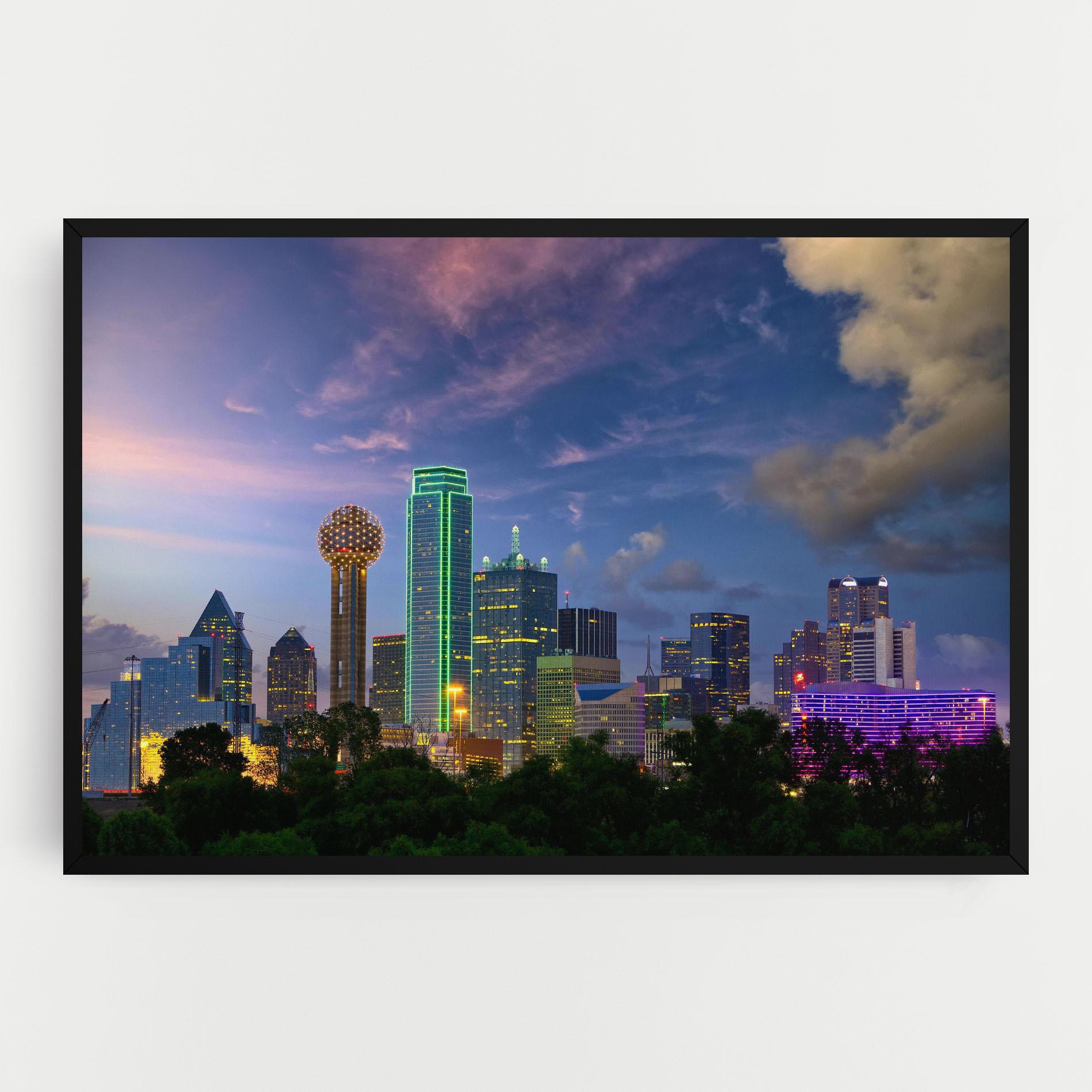 Картина на платно Dallas Dusk mockup 0