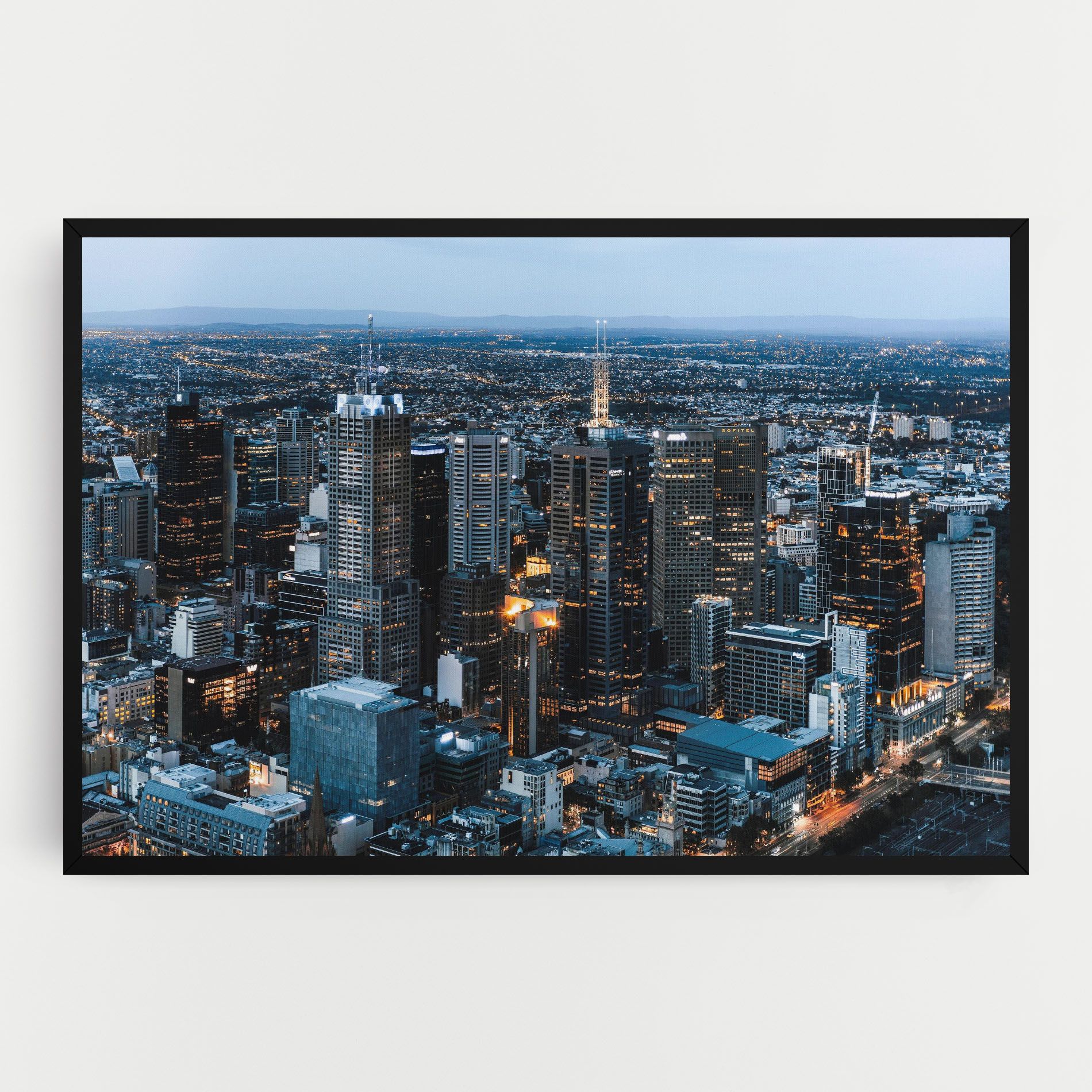 Yellow Lights Skyline mockup 0