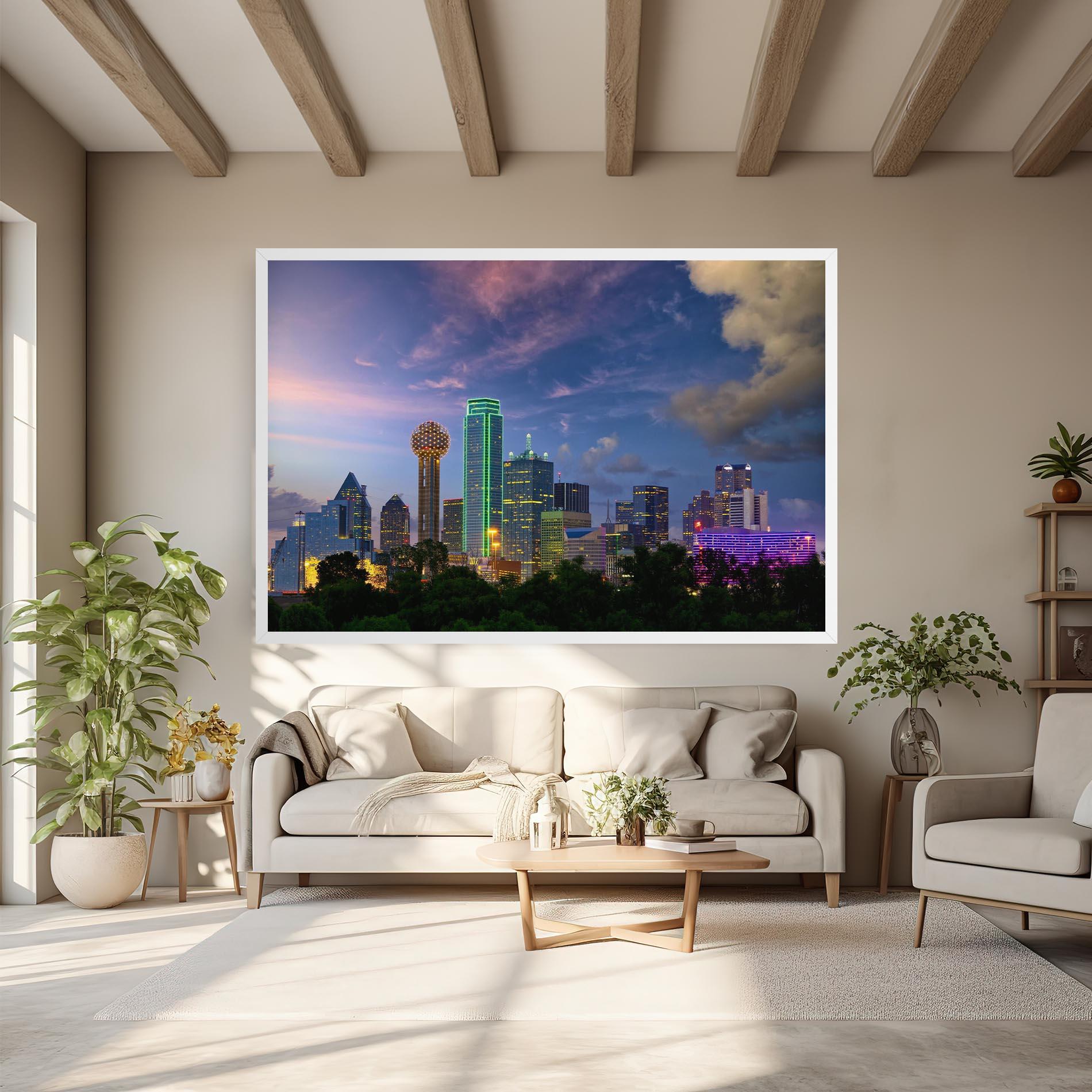 Картина на платно Dallas Dusk mockup 6