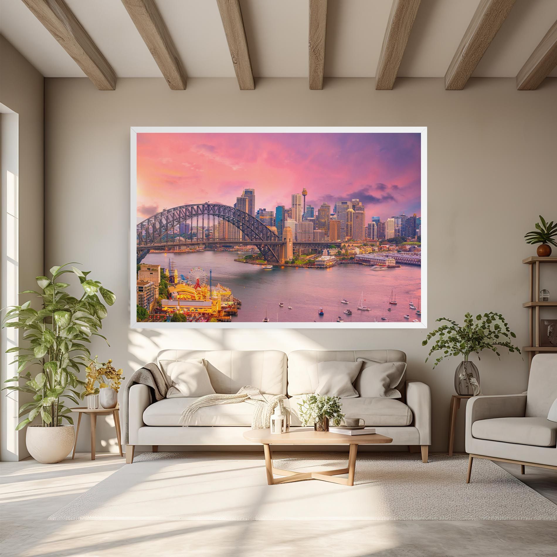 Pink Sydney Skyline mockup 6