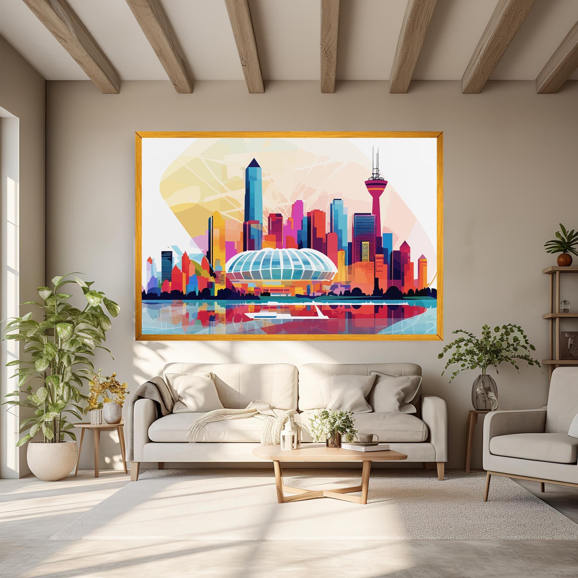 Картина на платно Olympic Stadium Color mockup 6