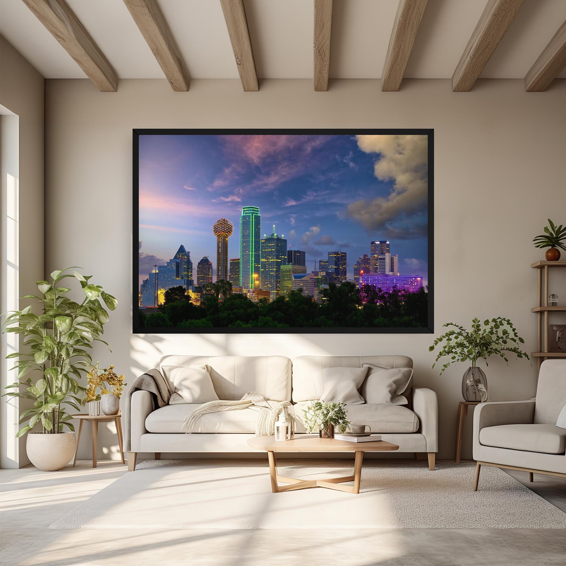 Картина на платно Dallas Dusk mockup 6