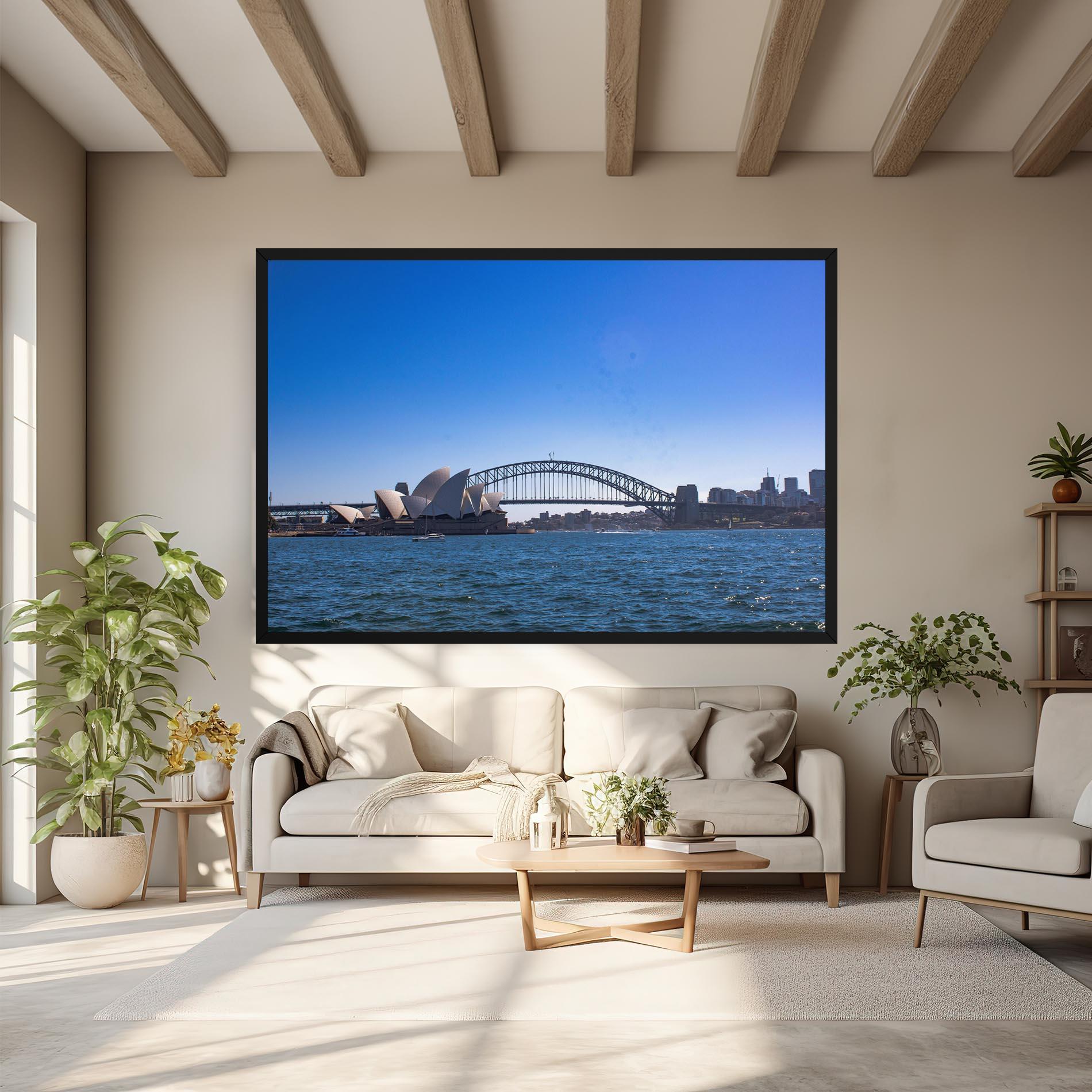 Картина на платно Sydney Day Bridge mockup 6