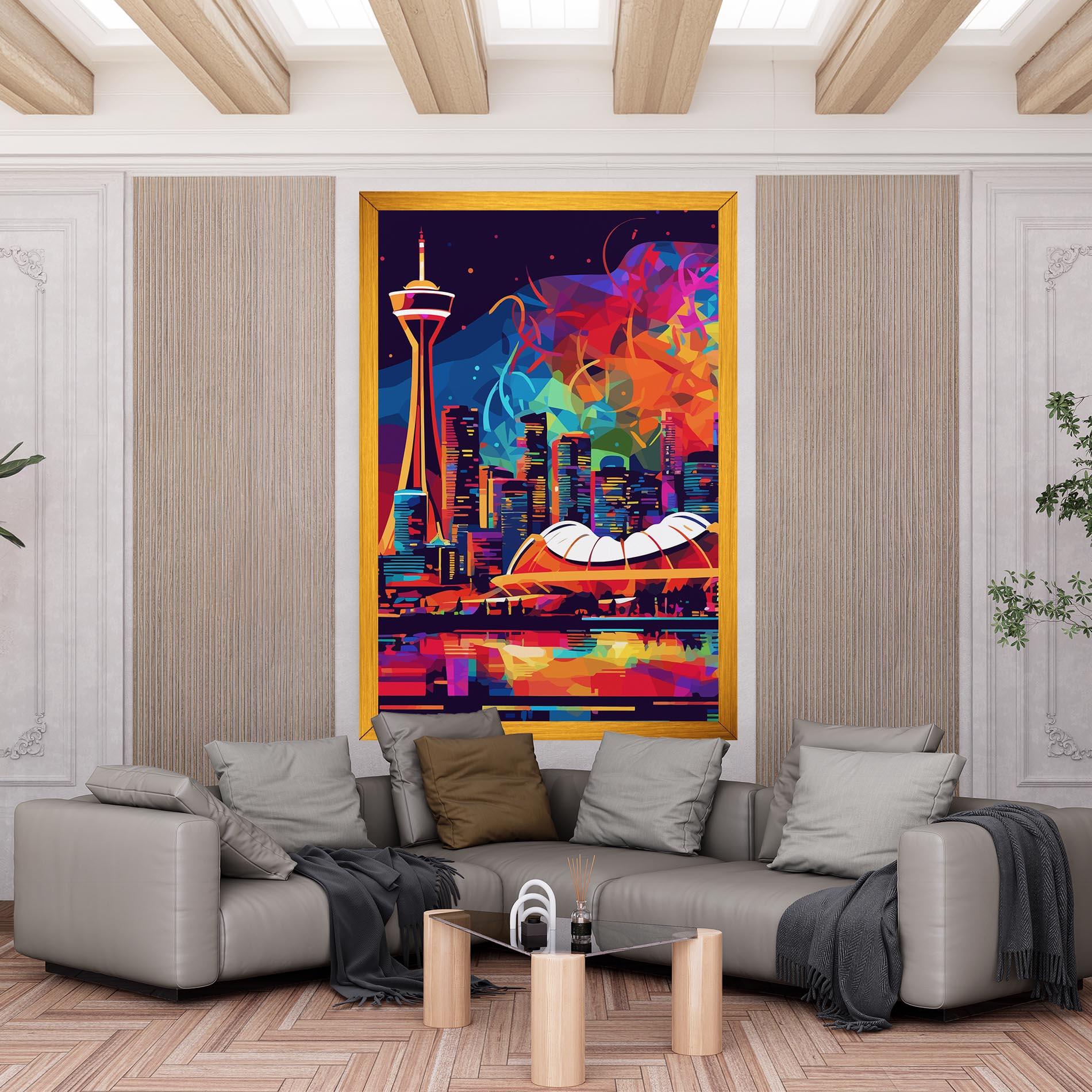 Картина на платно Olympic Stadium Art mockup 6