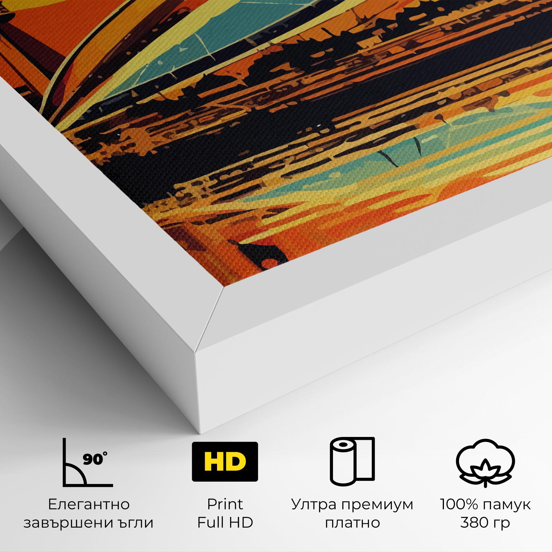 Картина на платно Montreal Skyline mockup 4