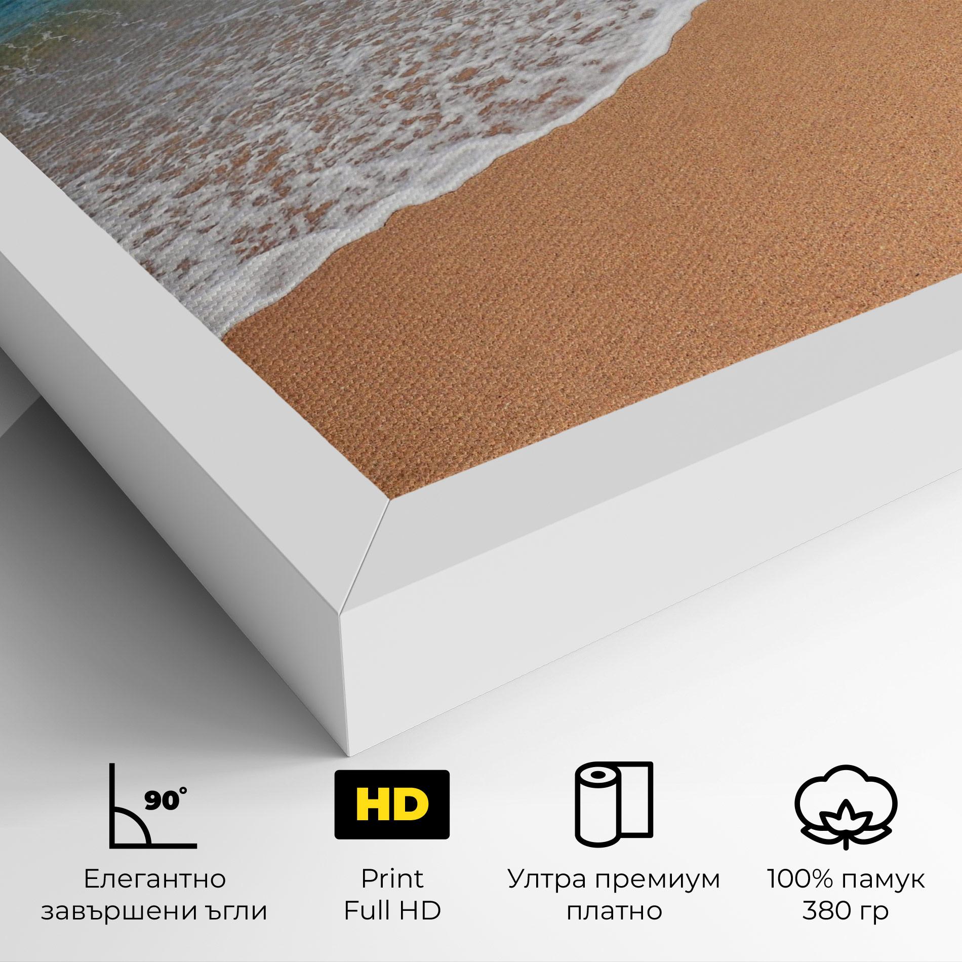 Картина на платно Pristine Beach mockup 4