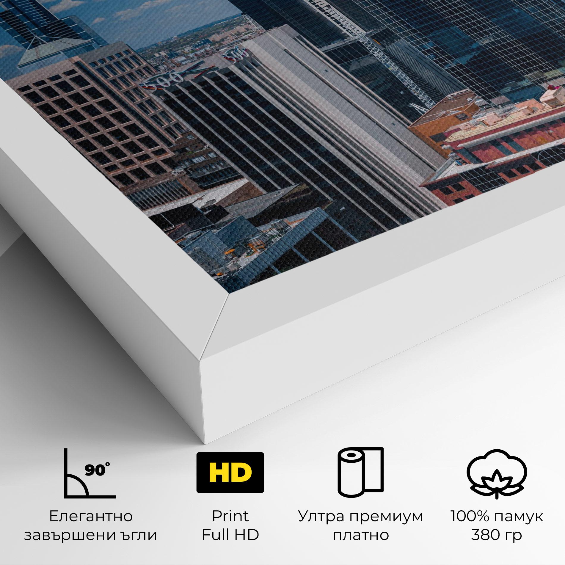 Картина на платно Skyscrapert View mockup 4
