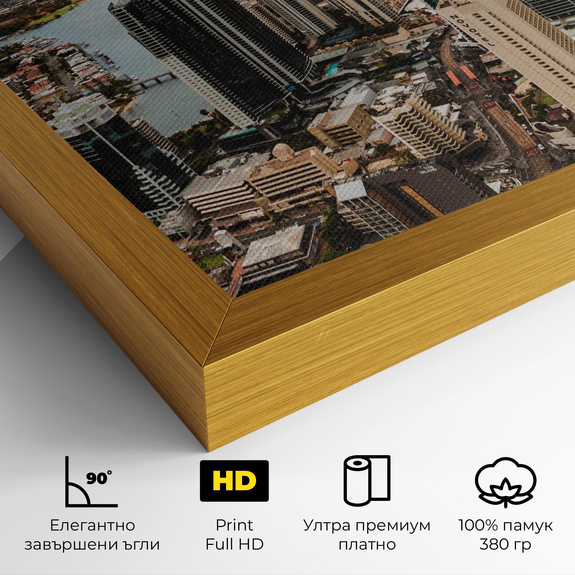 Картина на платно Gold Coast mockup 4