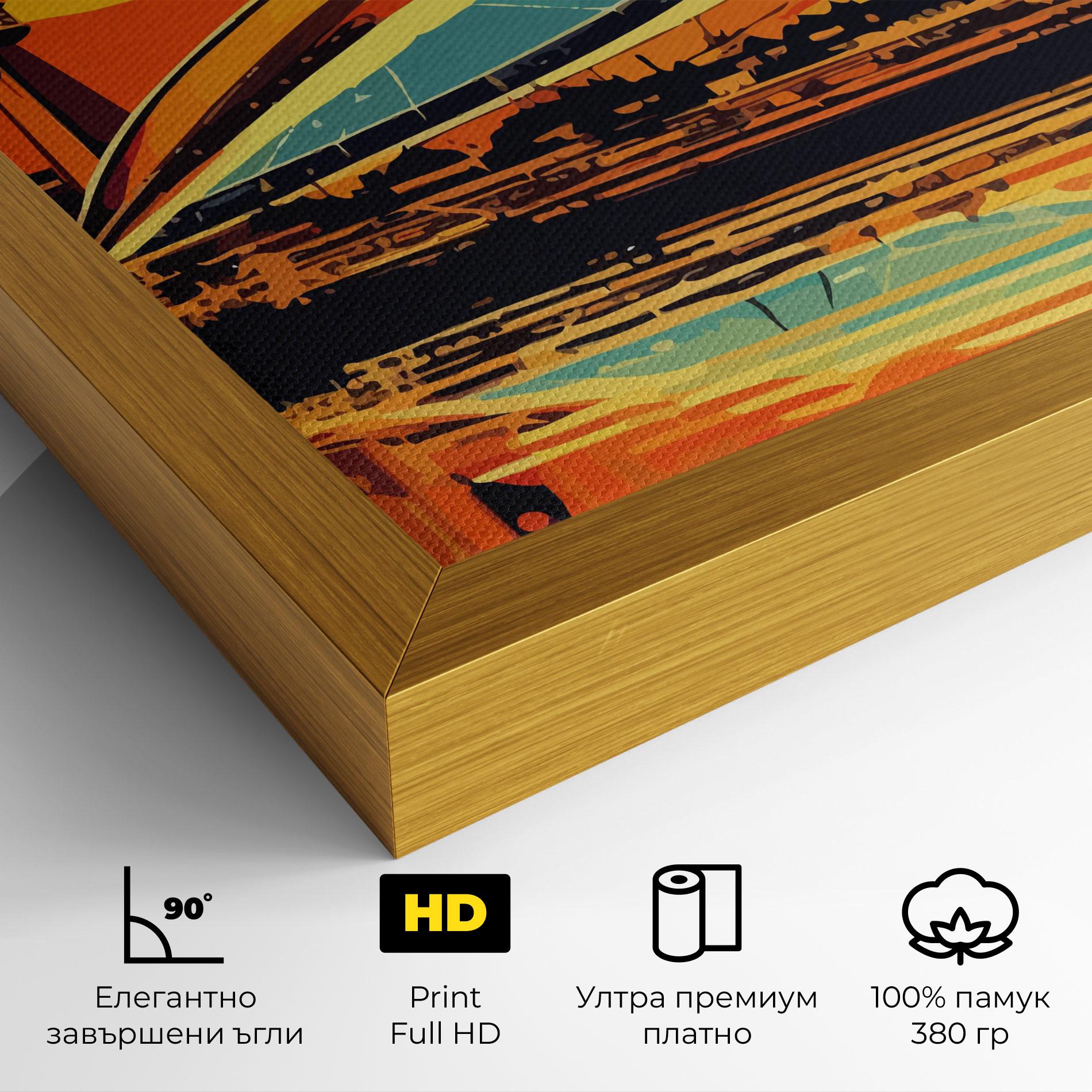 Картина на платно Montreal Skyline mockup 4