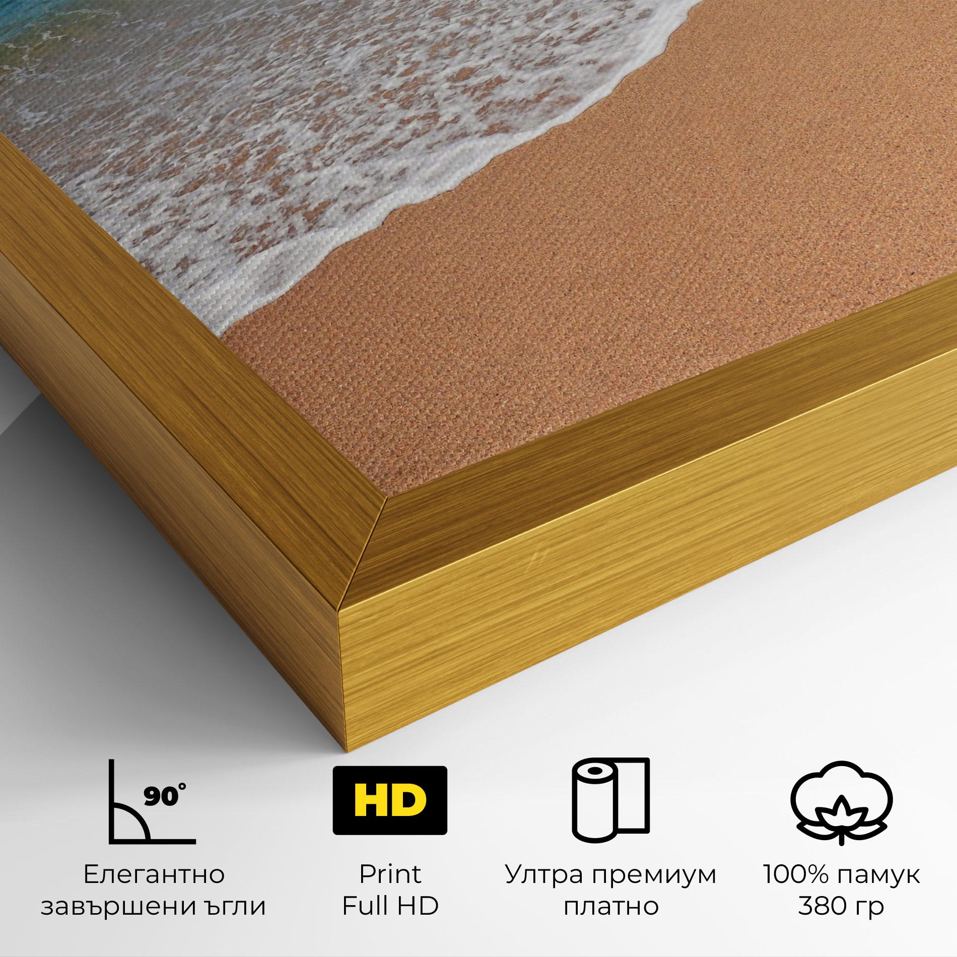 Картина на платно Pristine Beach mockup 4