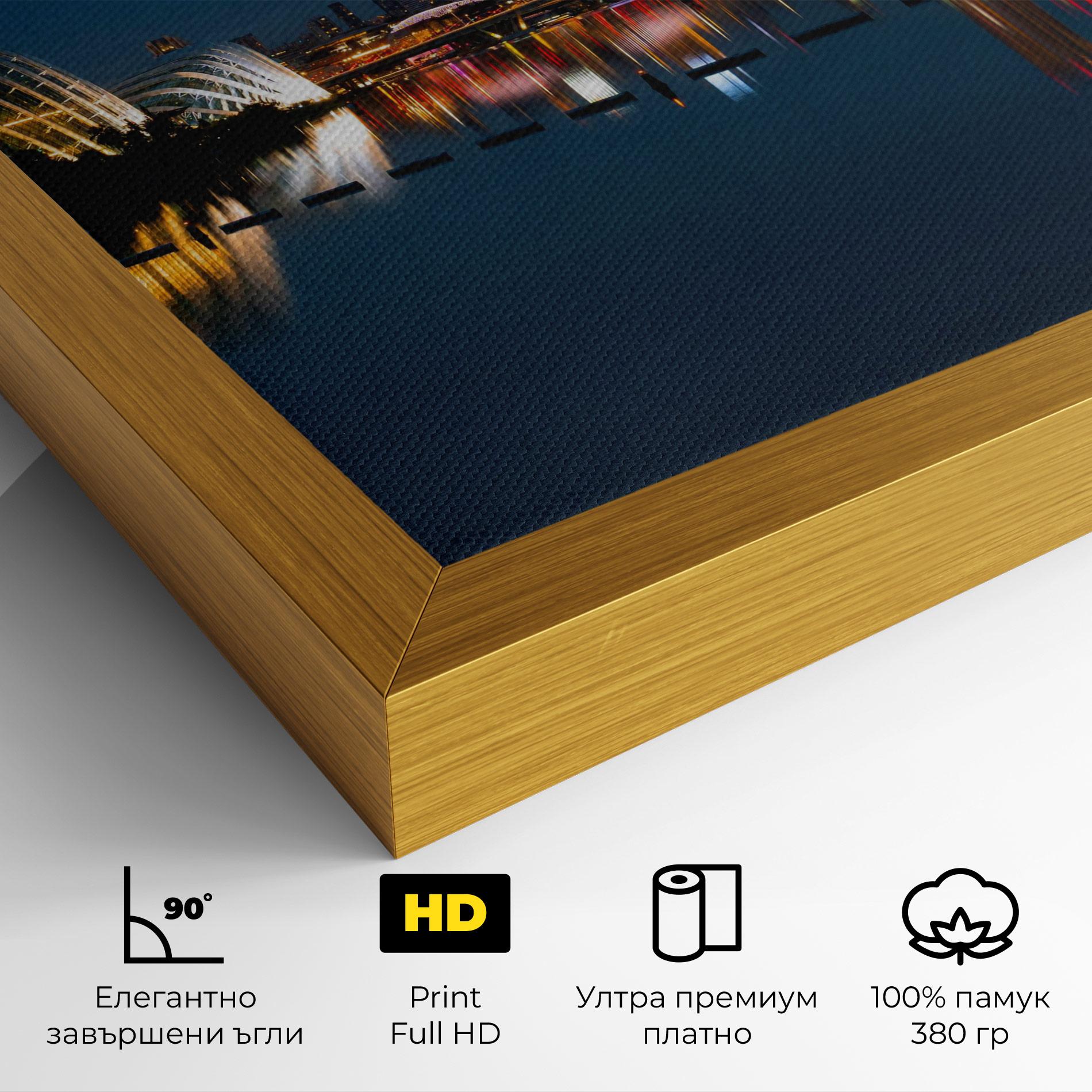 Картина на платно Singapore City Skyline mockup 4