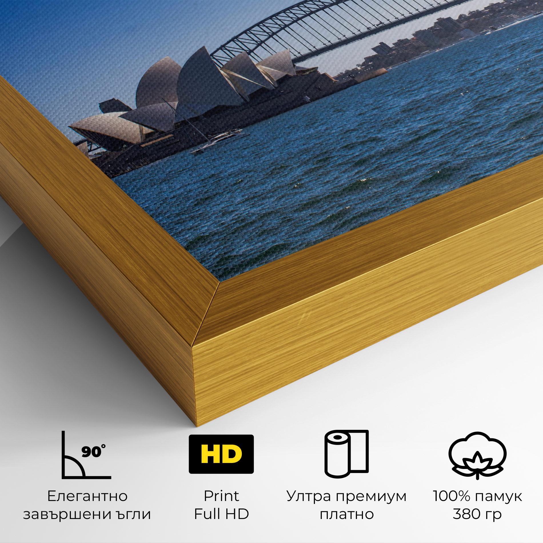 Картина на платно Sydney Day Bridge mockup 4