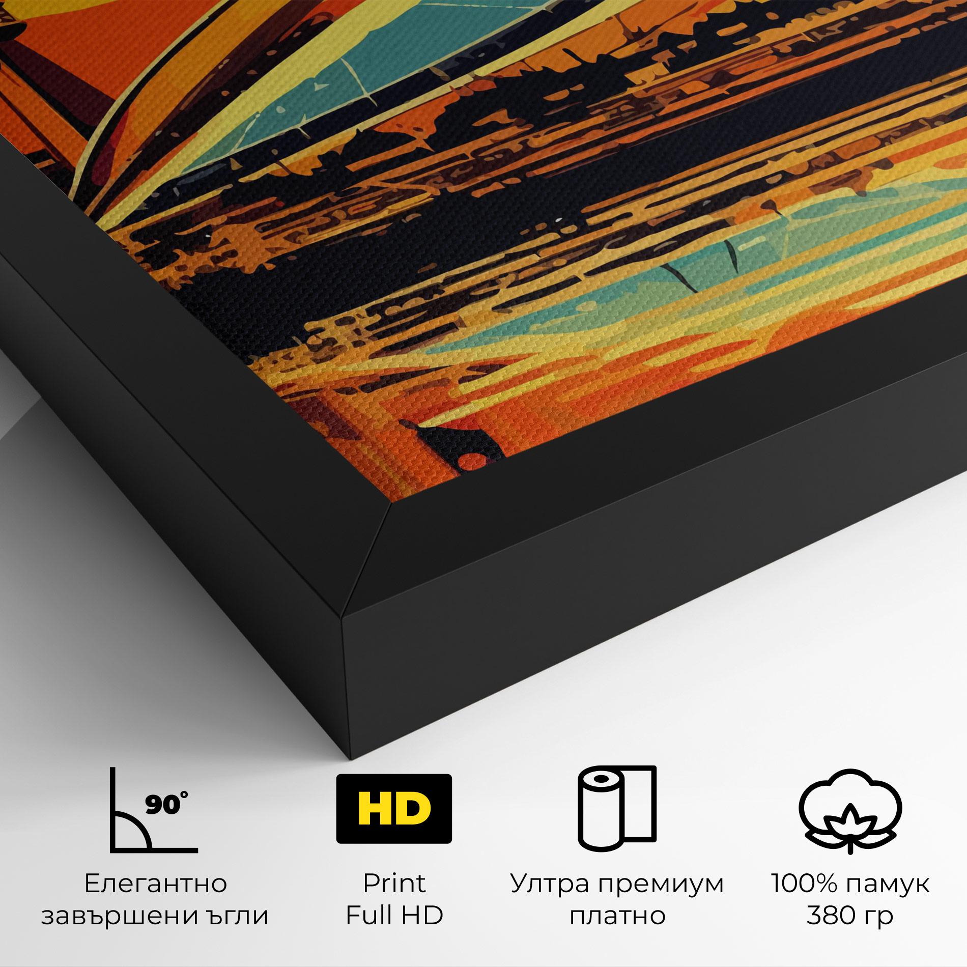 Картина на платно Montreal Skyline mockup 4