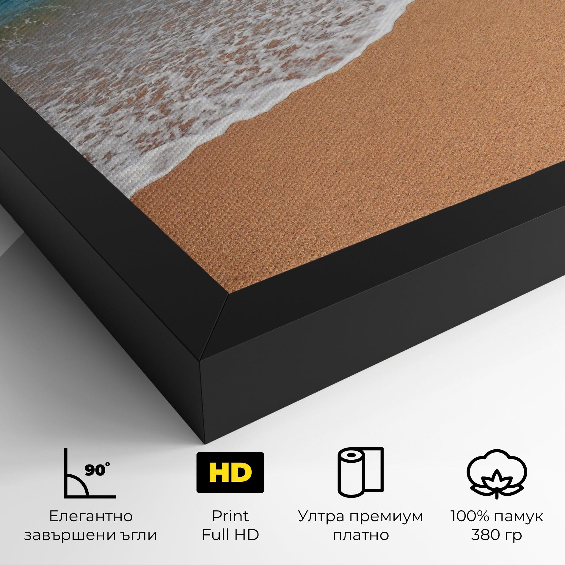 Картина на платно Pristine Beach mockup 4
