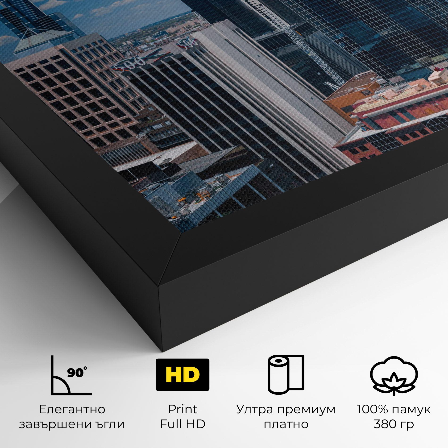 Картина на платно Skyscrapert View mockup 4
