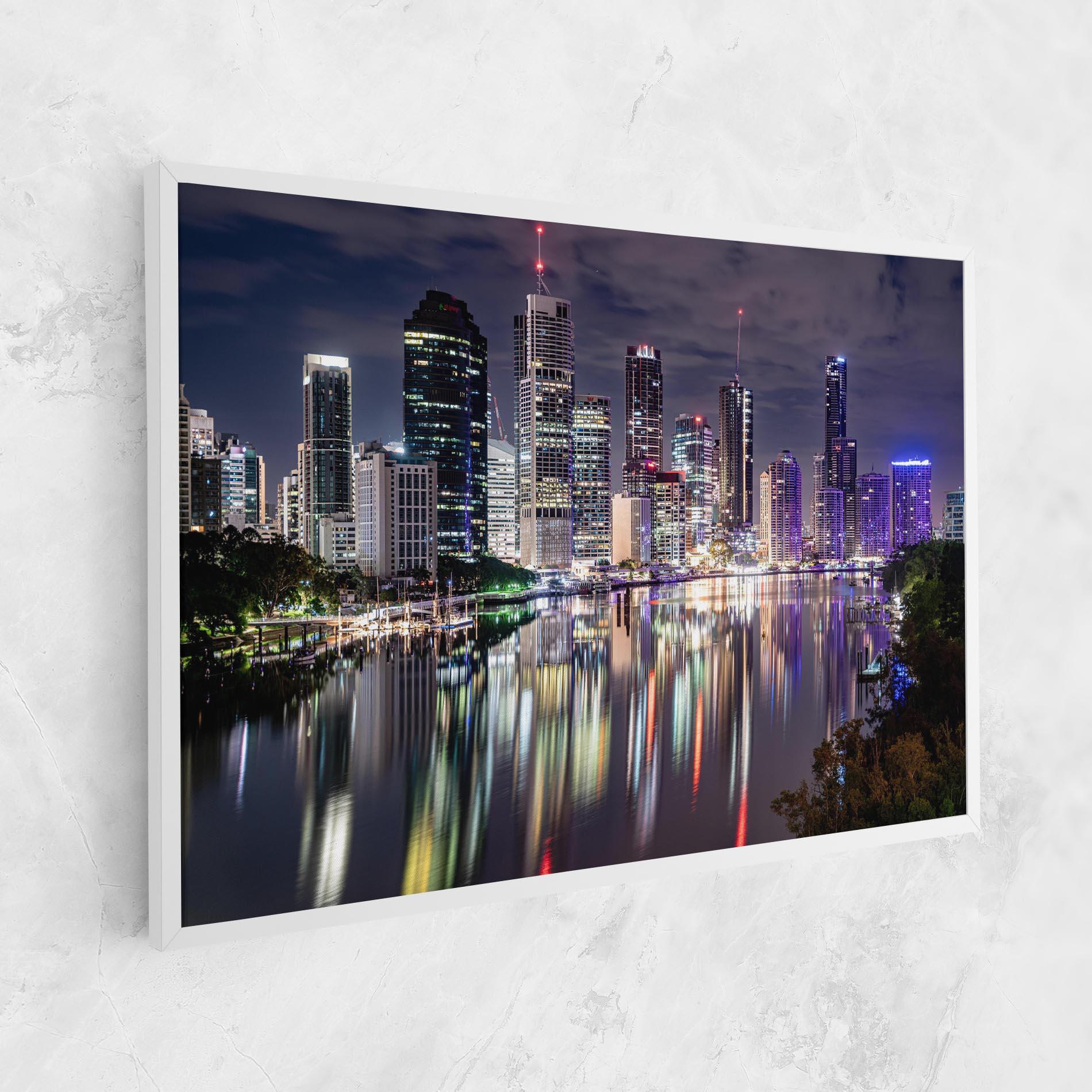 Картина на платно Brisbane Night mockup 1
